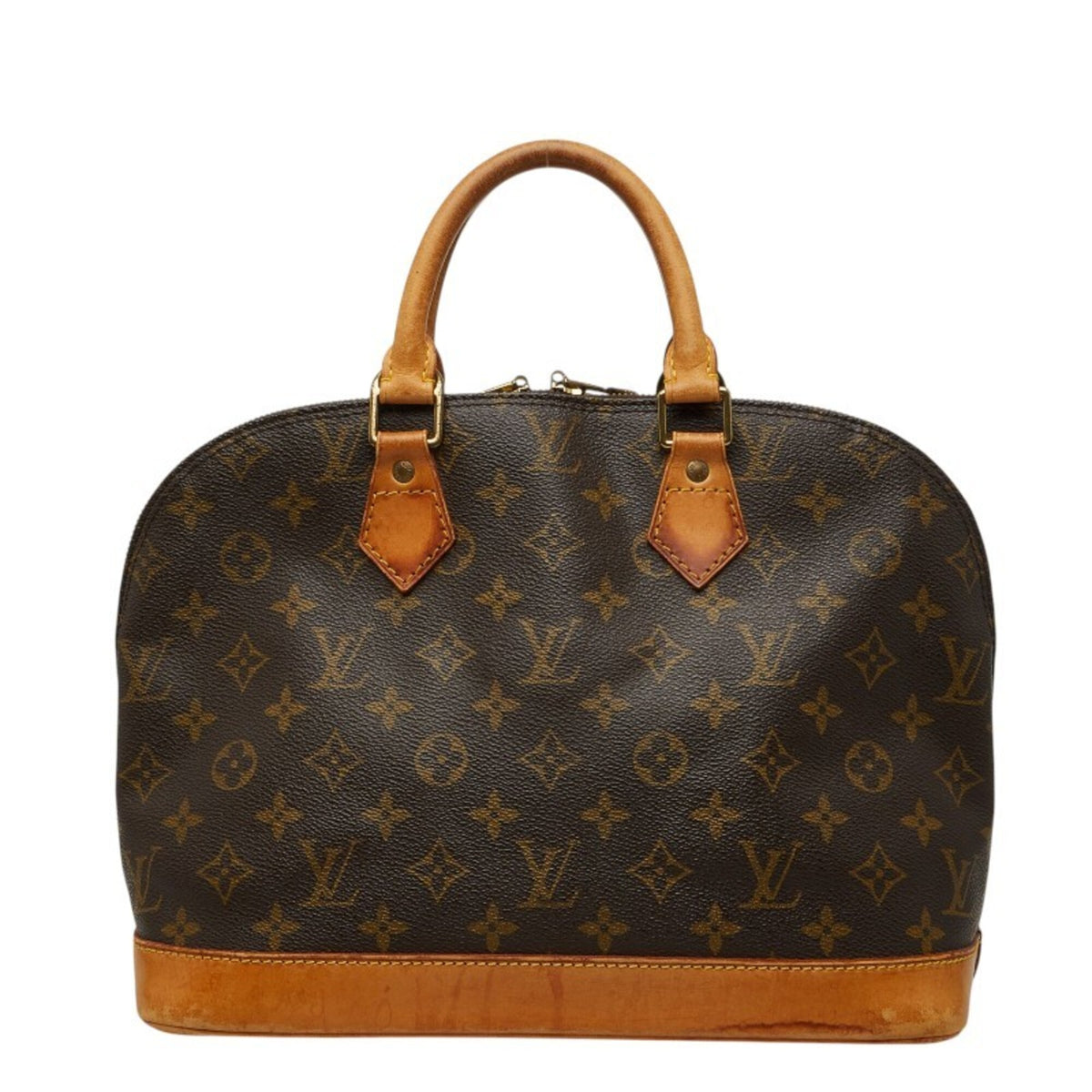 Louis Vuitton Brown Pvc Leather Handbag (Pre-Owned)