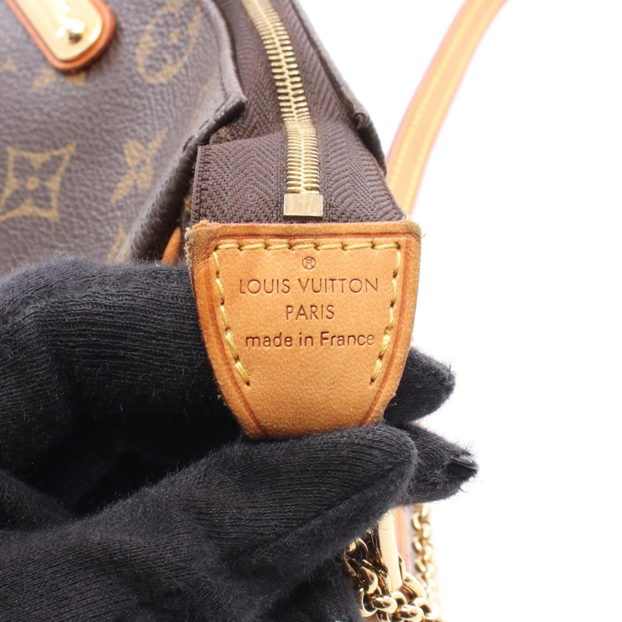 Louis Vuitton Brown Coated Canvas Leather Handbag Shoulder Bag (Pre-Owned)