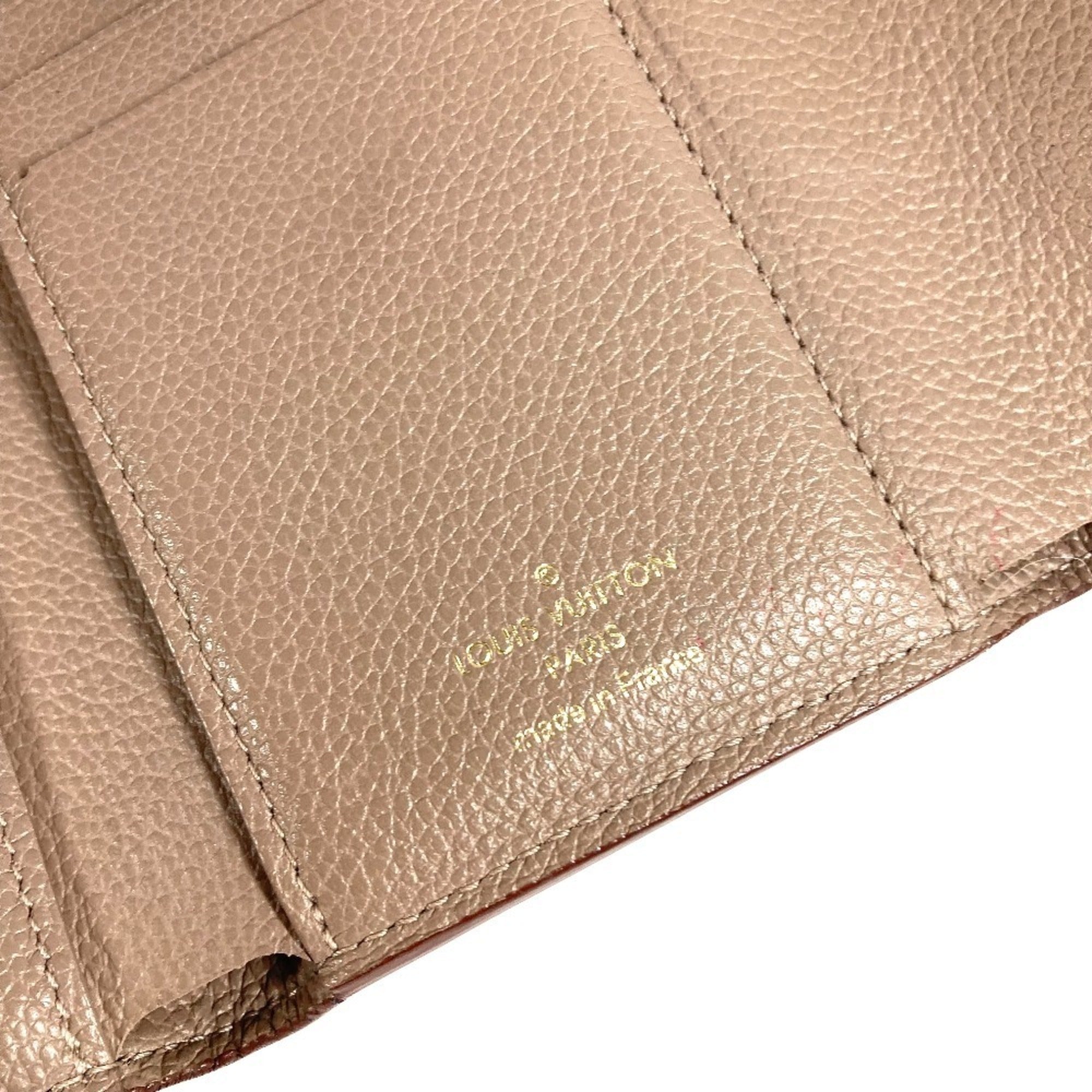 Louis Vuitton Beige Monogram Empreinte Wallet (Tri-Fold) (Pre-Owned)