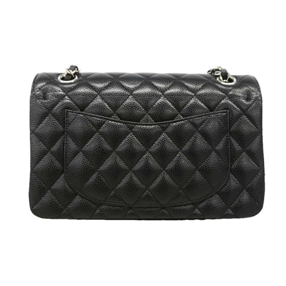 Chanel Black Grained Calfskin Shoulder Bag (Pre-Owned)