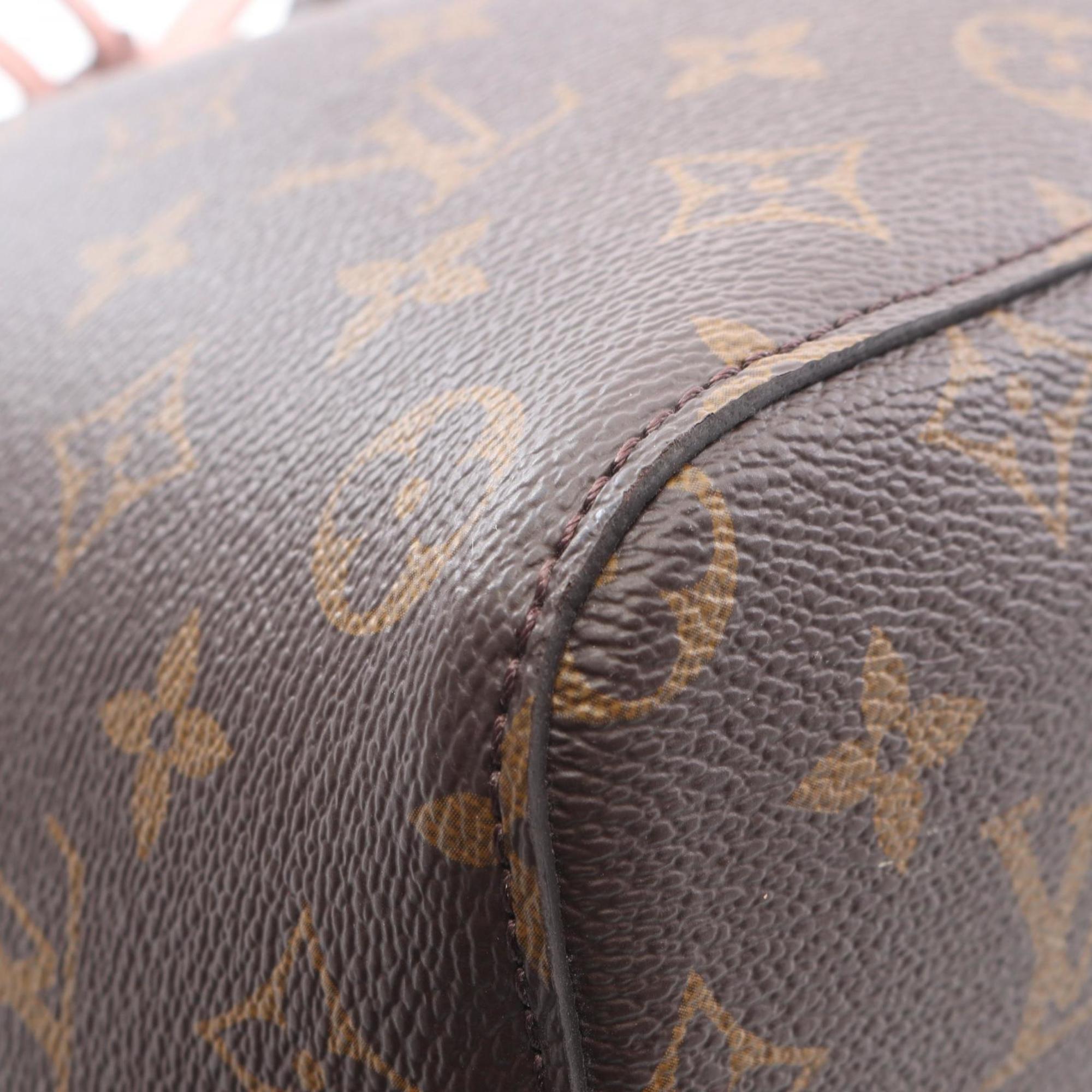 Louis Vuitton Brown Monogram Pink Rose Poudre Coated Canvas Leather Handbag Shoulder Bag (Pre-Owned)
