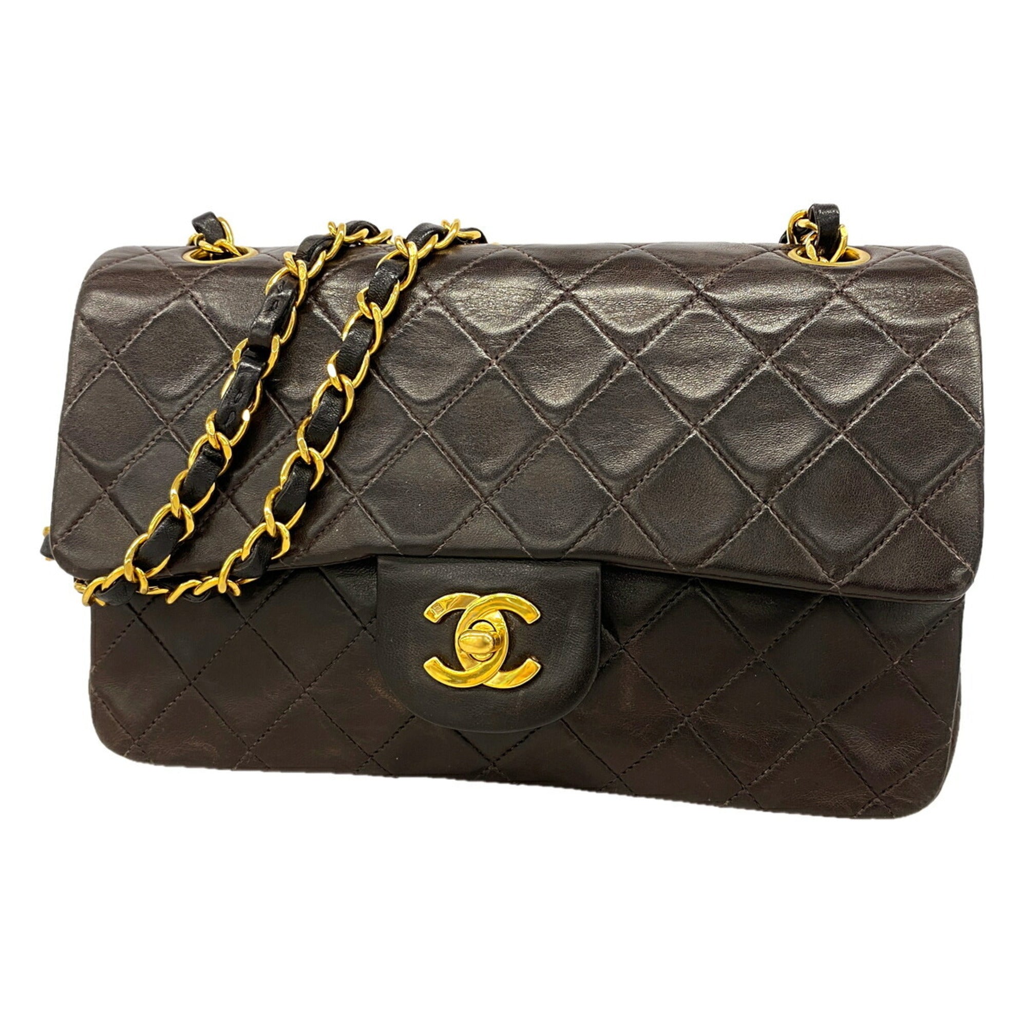 Chanel Black Leather Shoulder Bag (Pre-Owned)