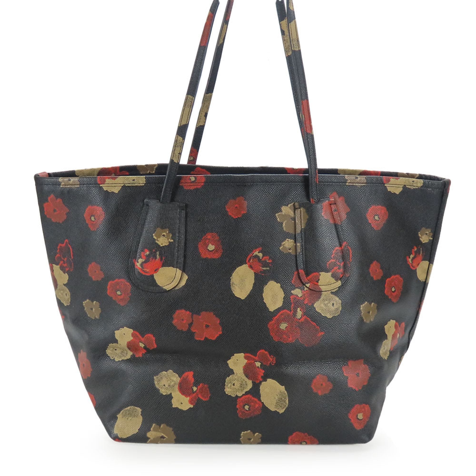 Coach Black Leather Tote Bag (Pre-Owned)