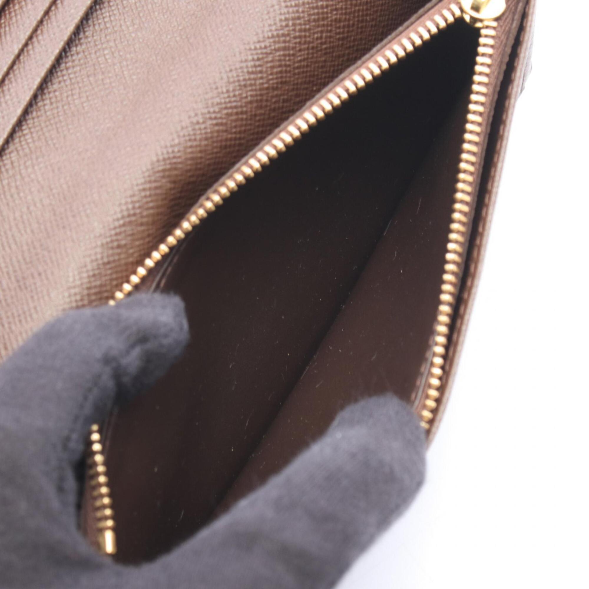 Louis Vuitton Brown Pvc Long Wallet (Bi-Fold) (Pre-Owned)