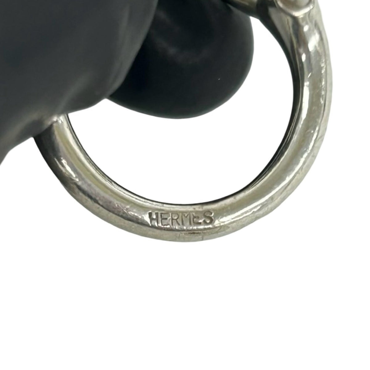 Hermes Silver Silver 925 Band Ring (Pre-Owned)