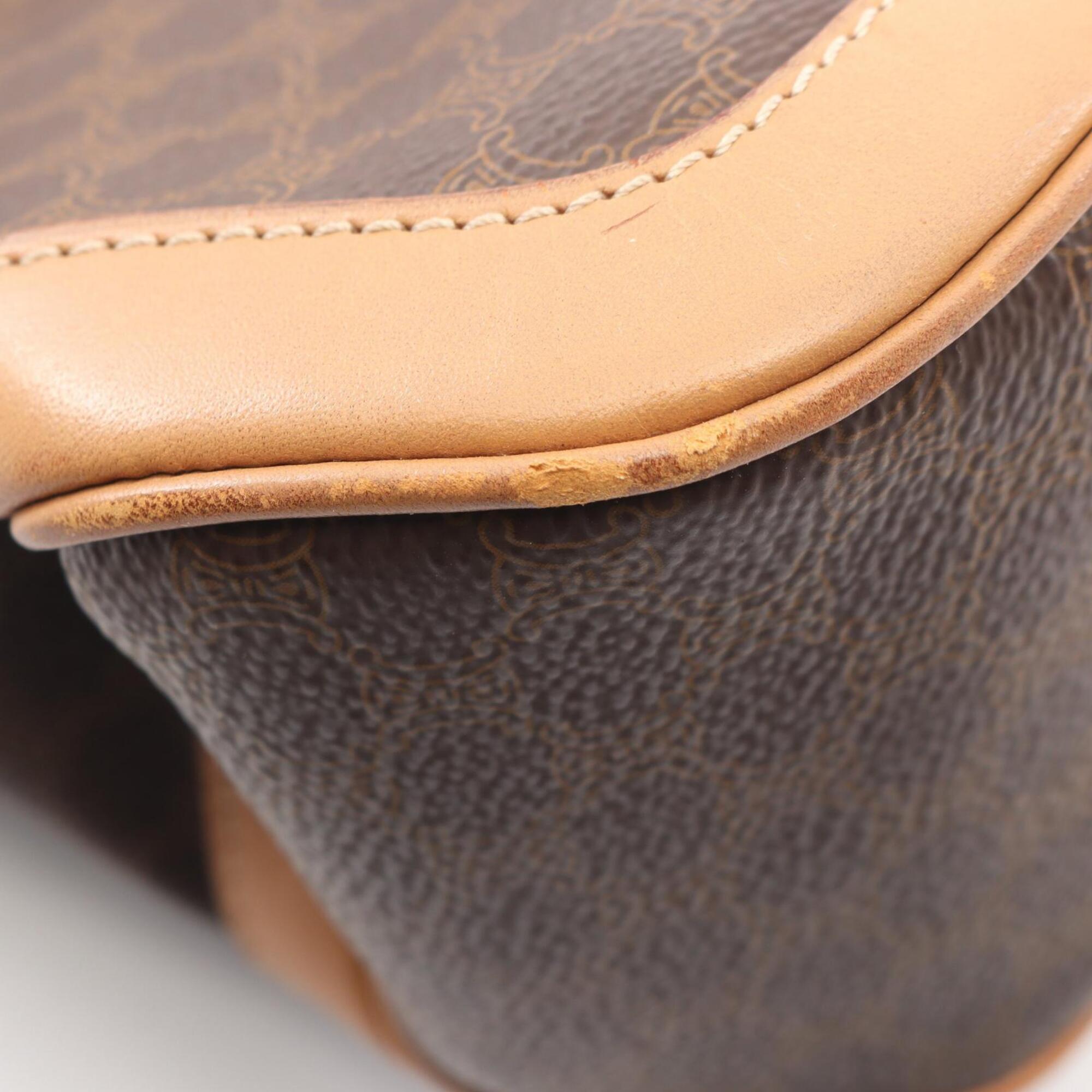 Celine Brown Coated Canvas Leather Handbag (Pre-Owned)