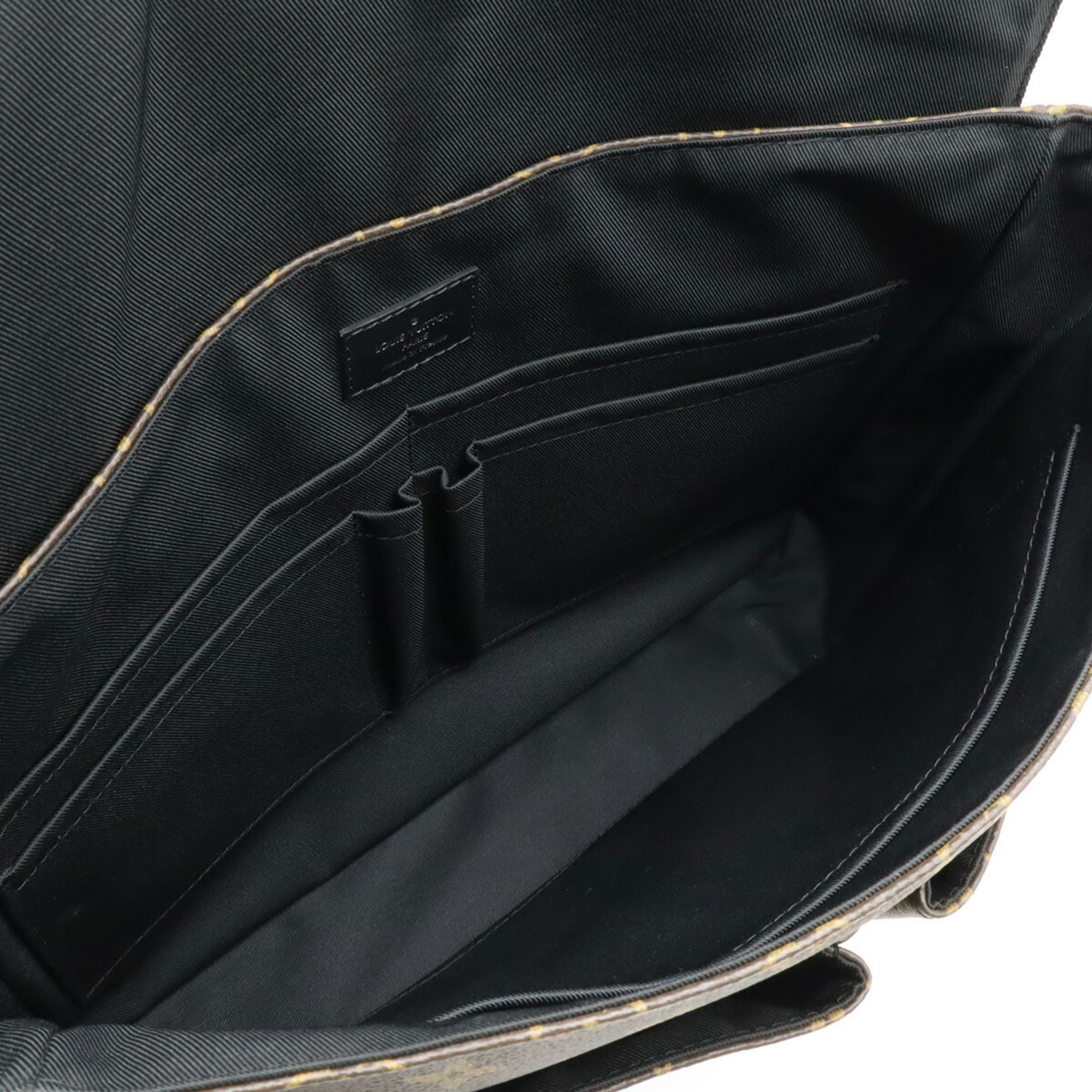 Louis Vuitton Black Brown Monogram Monogram Macassar Monogram Shoulder Bag (Pre-Owned)