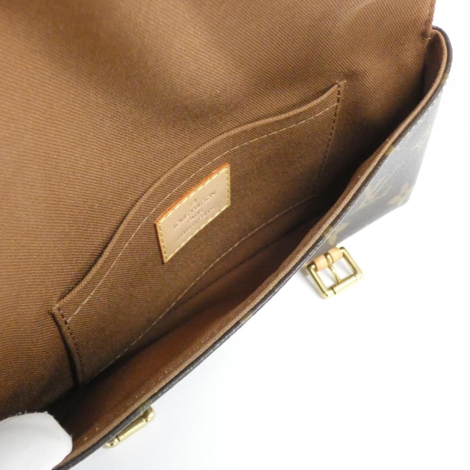 Louis Vuitton Marron Coated Canvas Fanny Pack Pochette (Pre-Owned)
