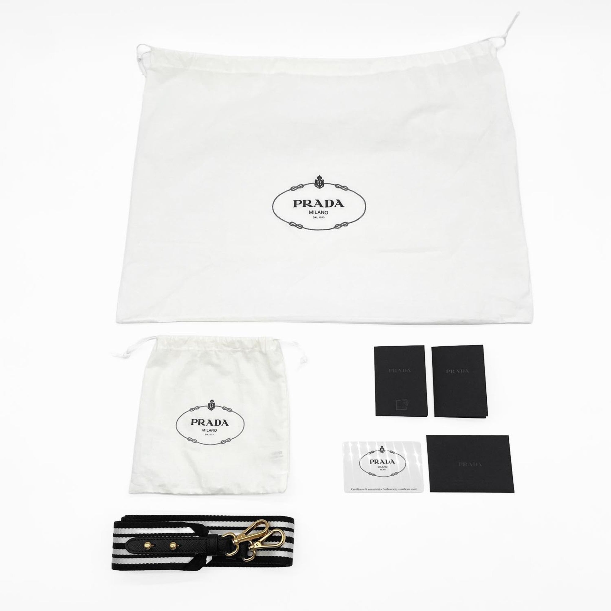 Prada Black Talco Canvas Tote Bag (Pre-Owned)