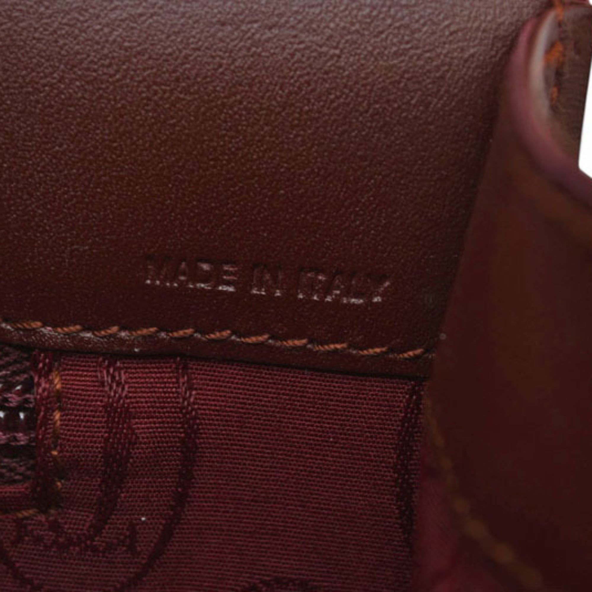 Cartier Must Bordeaux Leather Clutch Bag (Pre-Owned)