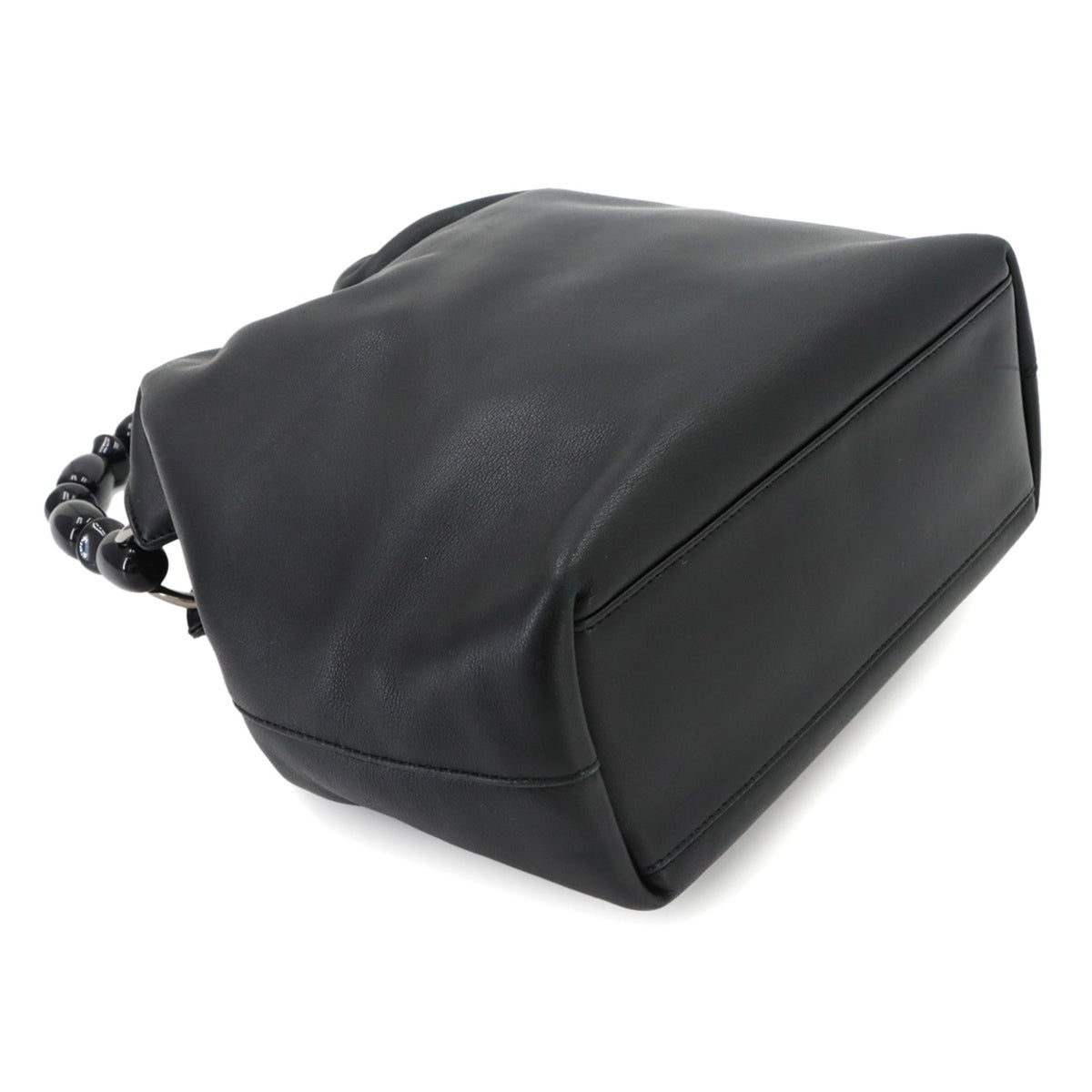 Christian Dior Malice Pearl Black Leather Handbag (Pre-Owned)
