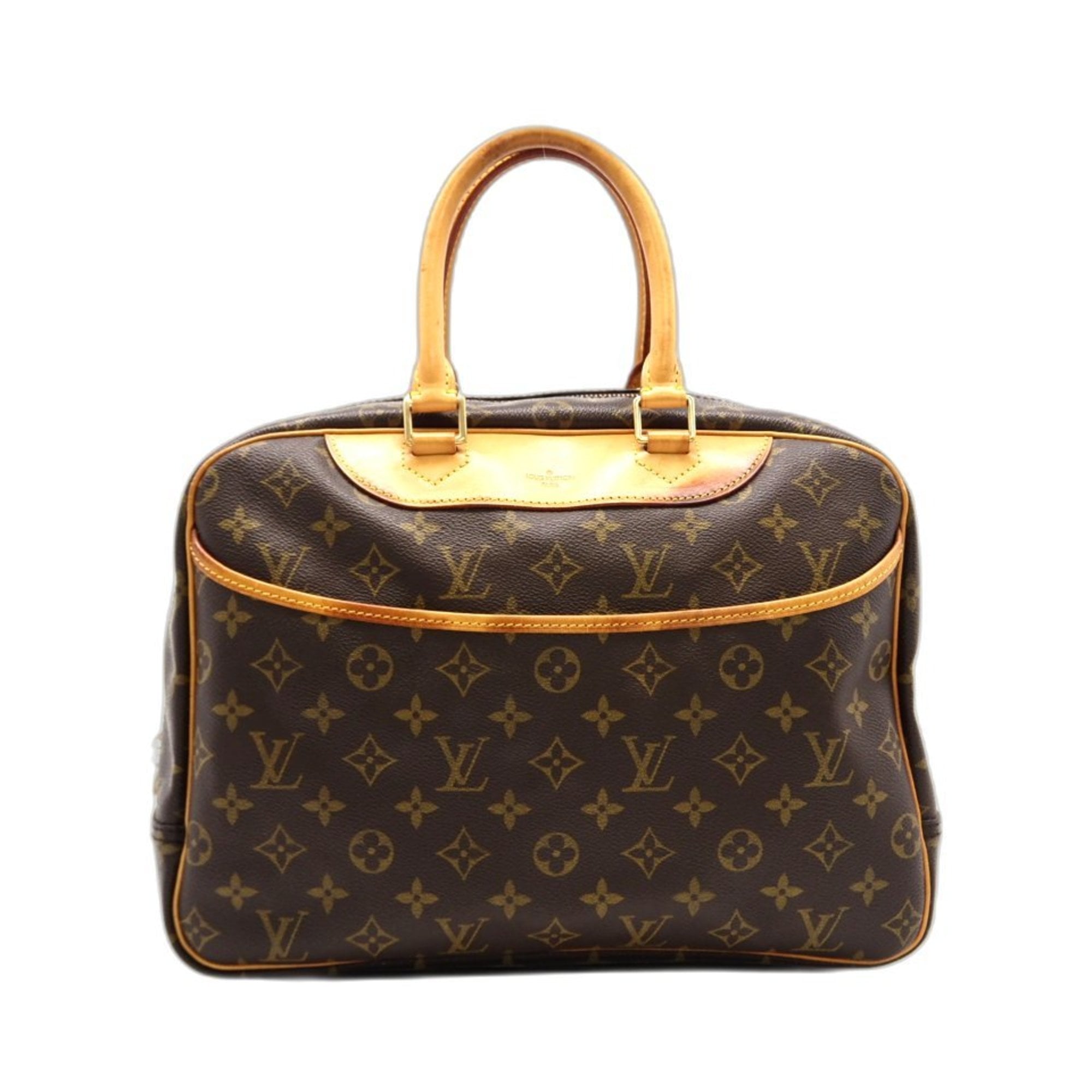 Louis Vuitton Brown Coated Canvas Leather Handbag (Pre-Owned)
