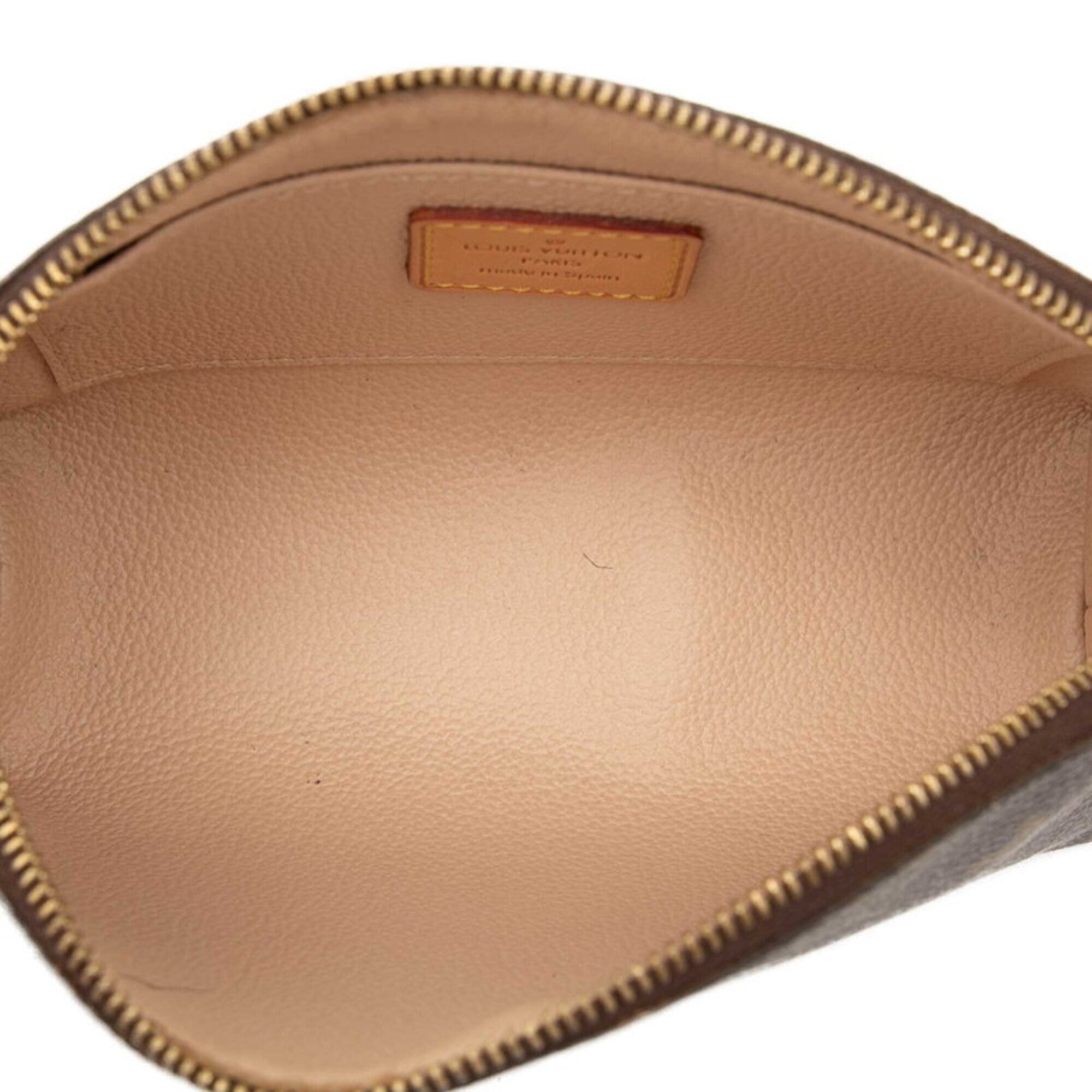 Louis Vuitton Monogram Brown Pvc Leather Handbag Pochette (Pre-Owned)