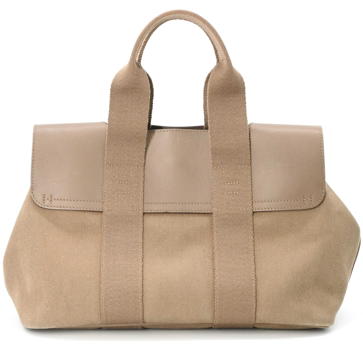 Hermes Etoupe Gray Leather Handbag Pouch (Pre-Owned)