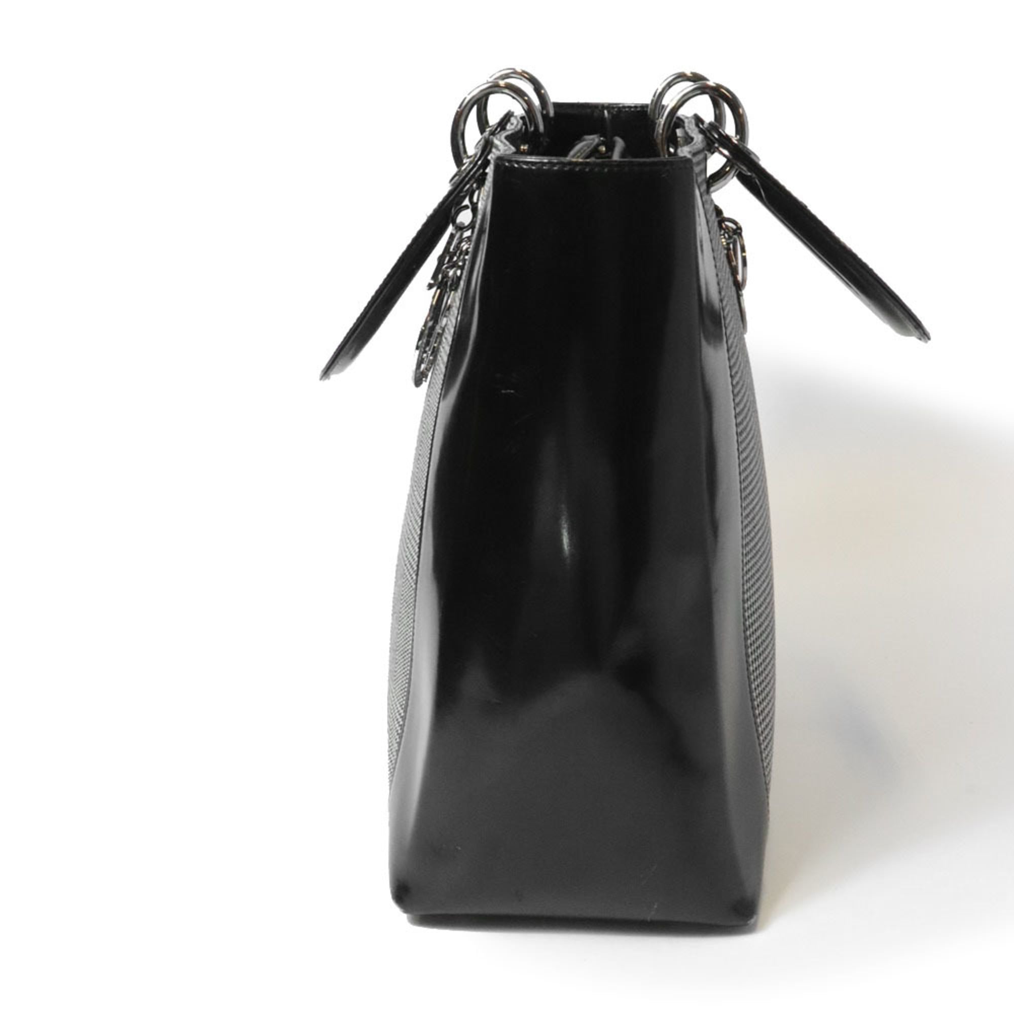 Christian Dior Black Canvas Leather Handbag (Pre-Owned)