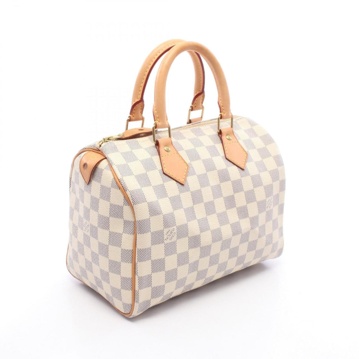 Louis Vuitton Damier Azur White Damier Azur Leather Handbag (Pre-Owned)