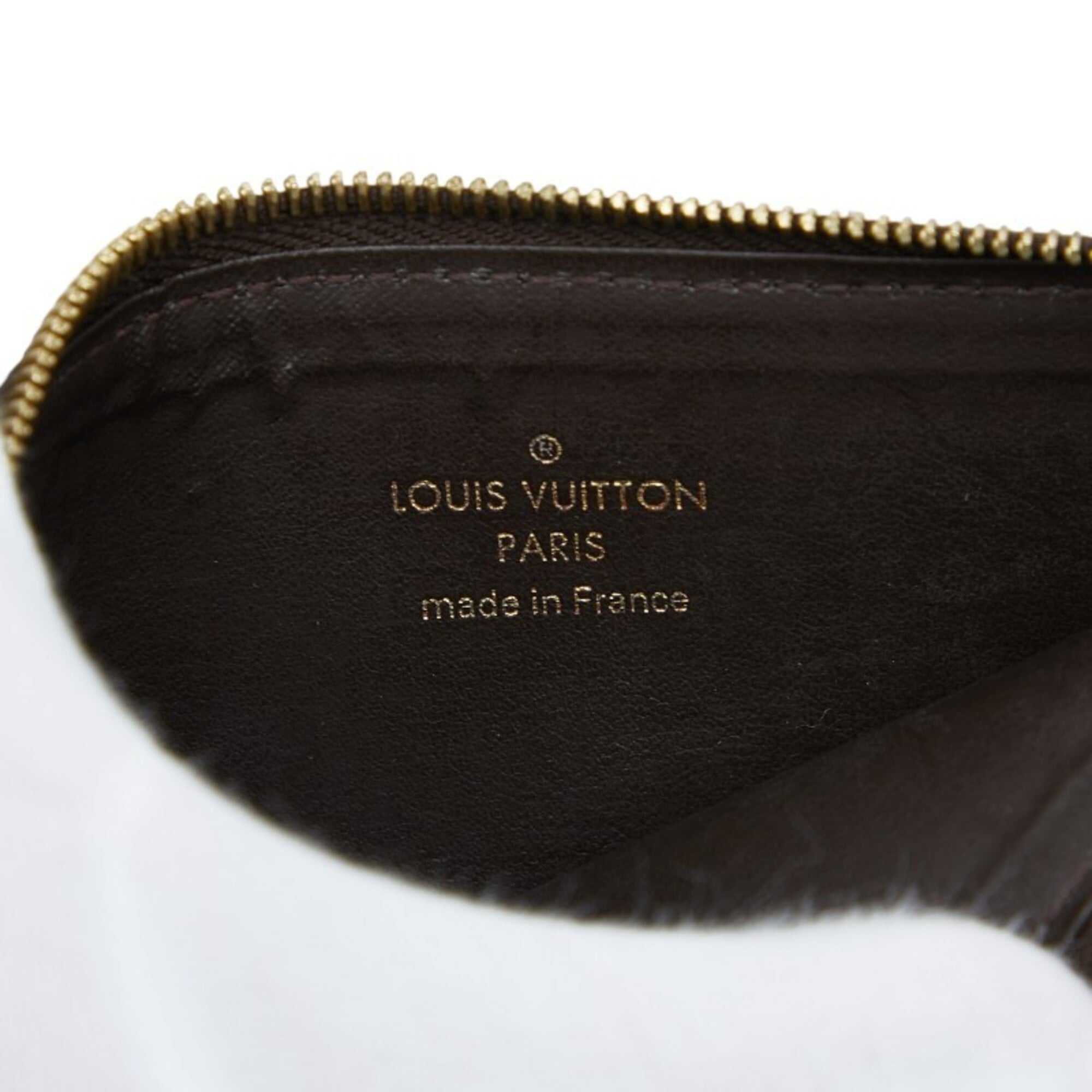 Louis Vuitton Brown Orange Pvc Handbag Pouch (Pre-Owned)