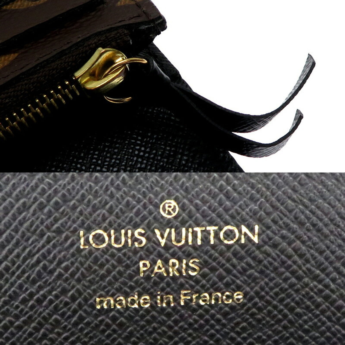 Louis Vuitton Brown Monogram Reverse Long Wallet (Tri-Fold) (Pre-Owned)