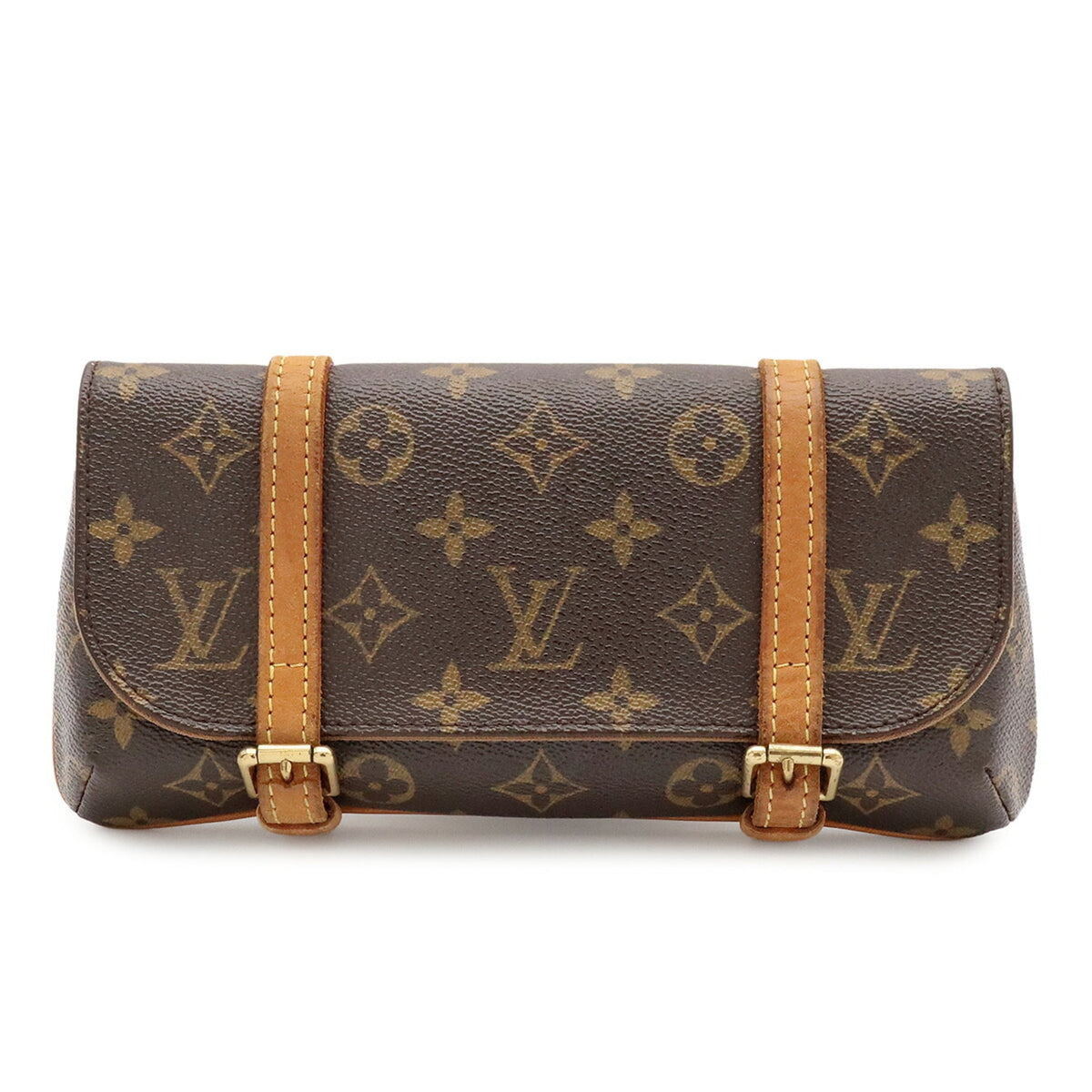 Louis Vuitton Monogram Brown Monogram Monogram Clutch Bag Pochette Pouch Sling Bag (Pre-Owned)