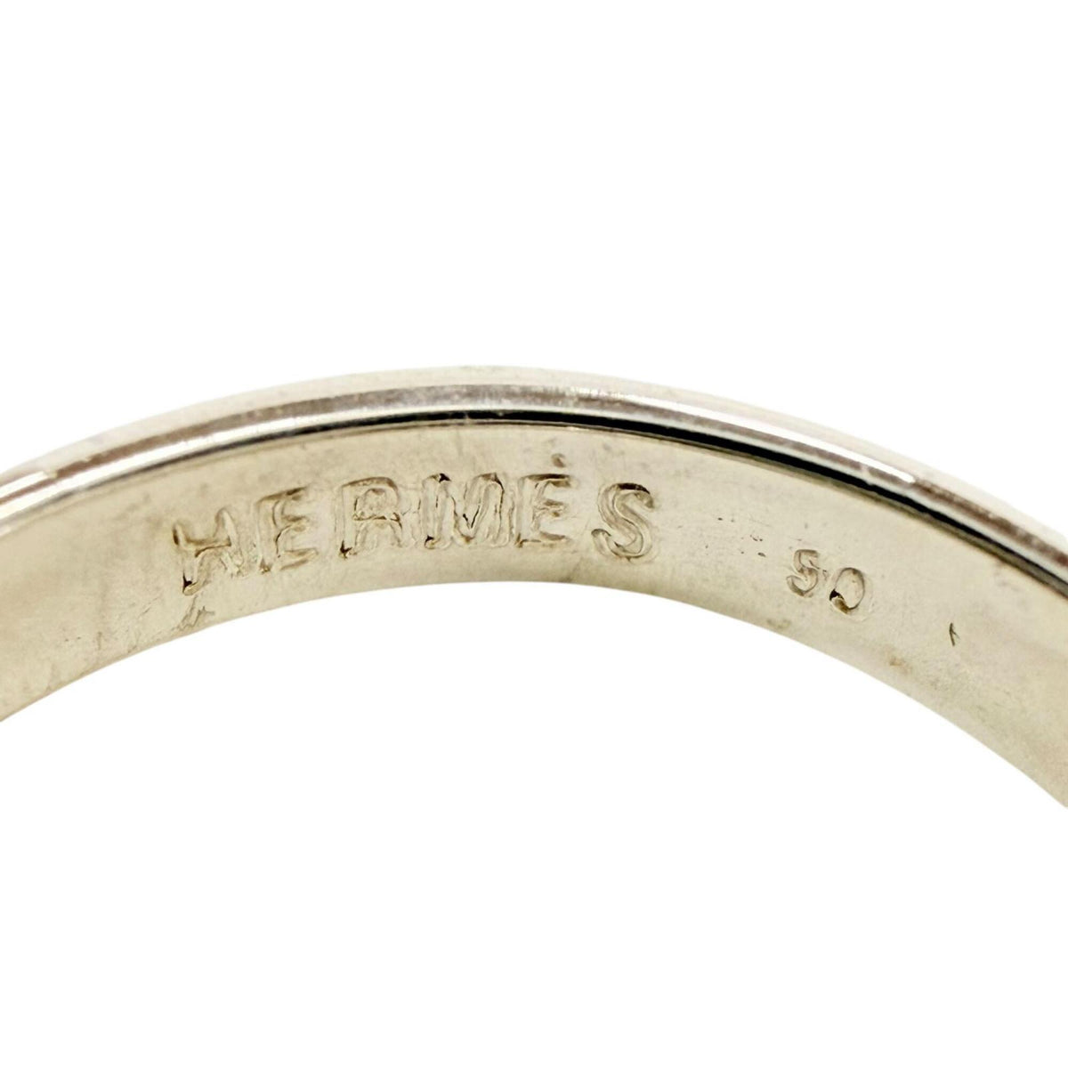 Hermes Gold Silver Gold (18K) Silver 925 Band Ring (Pre-Owned)