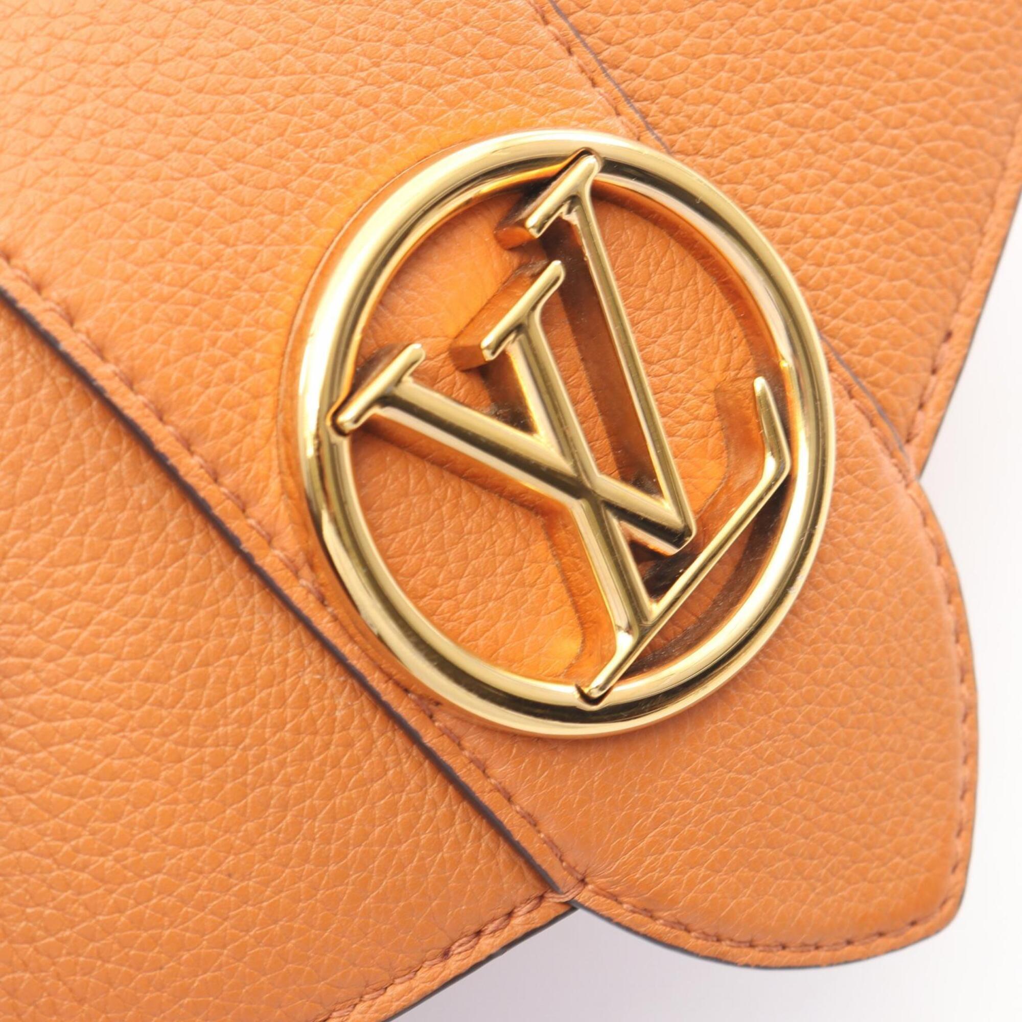 Louis Vuitton Brown Leather Handbag Shoulder Bag (Pre-Owned)