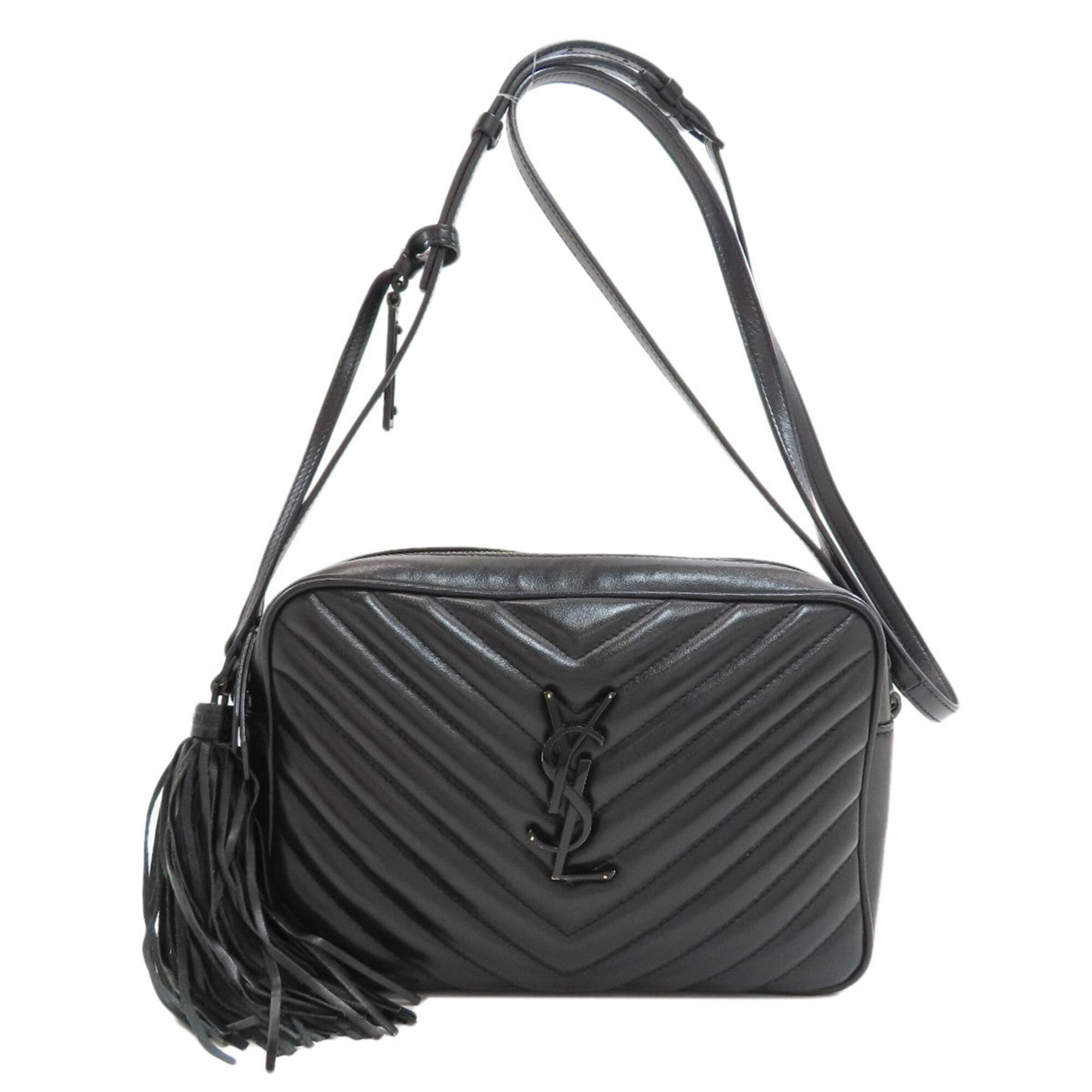 Saint Laurent Black Leather Shoulder Bag (Pre-Owned)