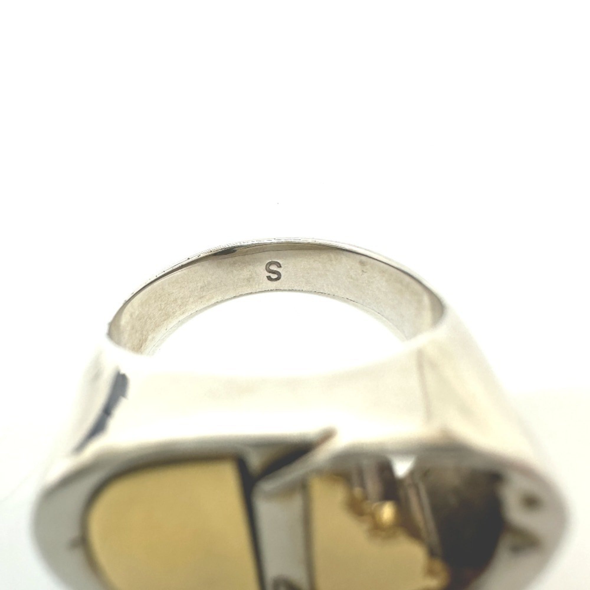 Christian Dior Silver Metal Band Ring (Pre-Owned)