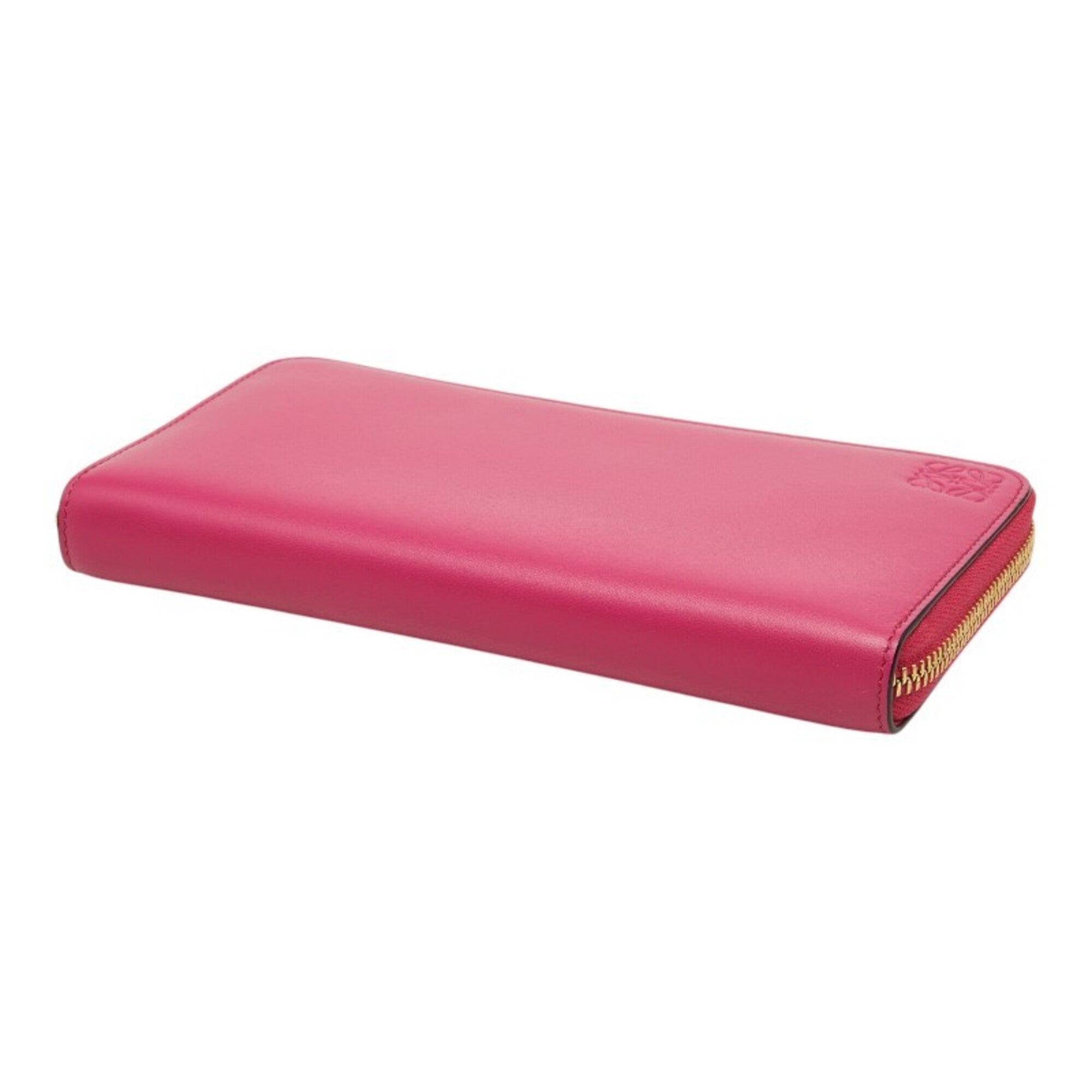 Loewe Pink Leather Long Wallet (Bi-Fold) (Pre-Owned)