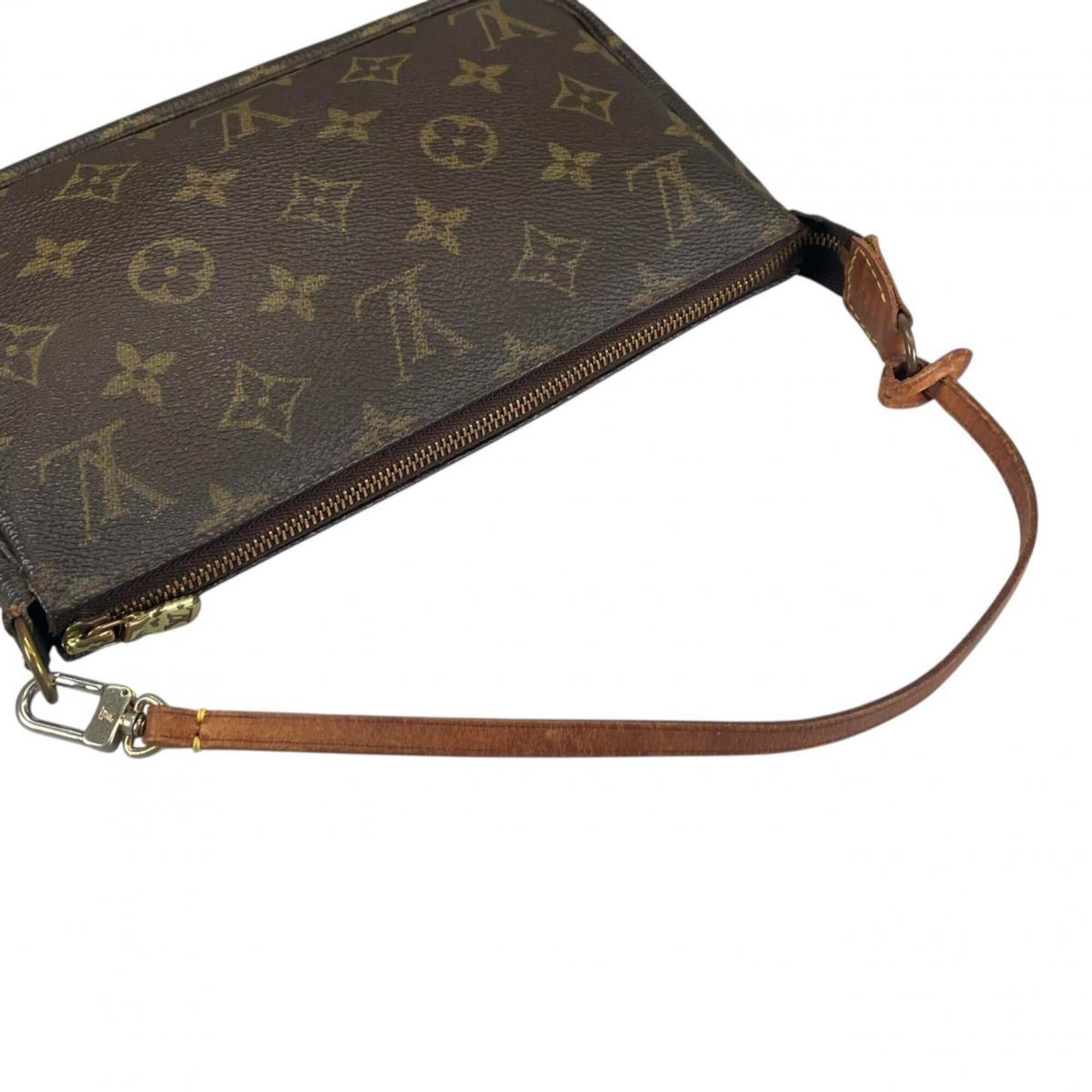 Louis Vuitton Brown Galle Monogram Or Monogram Handbag Pochette (Pre-Owned)