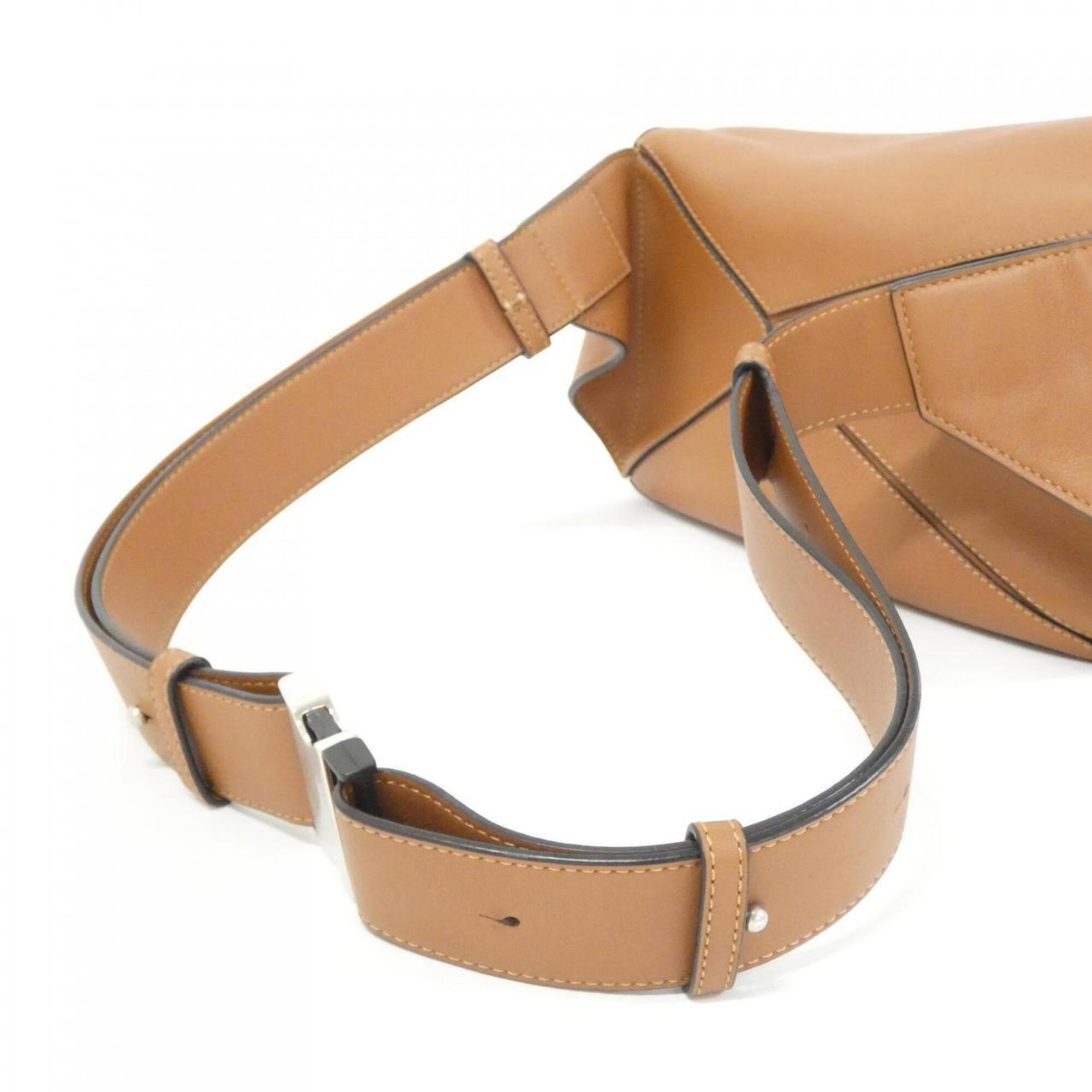 Loewe Puzzle Brown Leather Shoulder Bag (Pre-Owned)