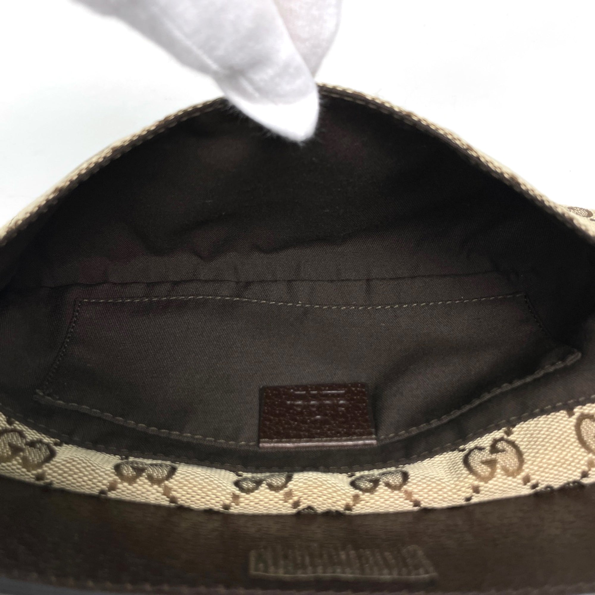 Gucci Sherry Line Beige Gg Canvas Fanny Pack Sling Bag (Pre-Owned)