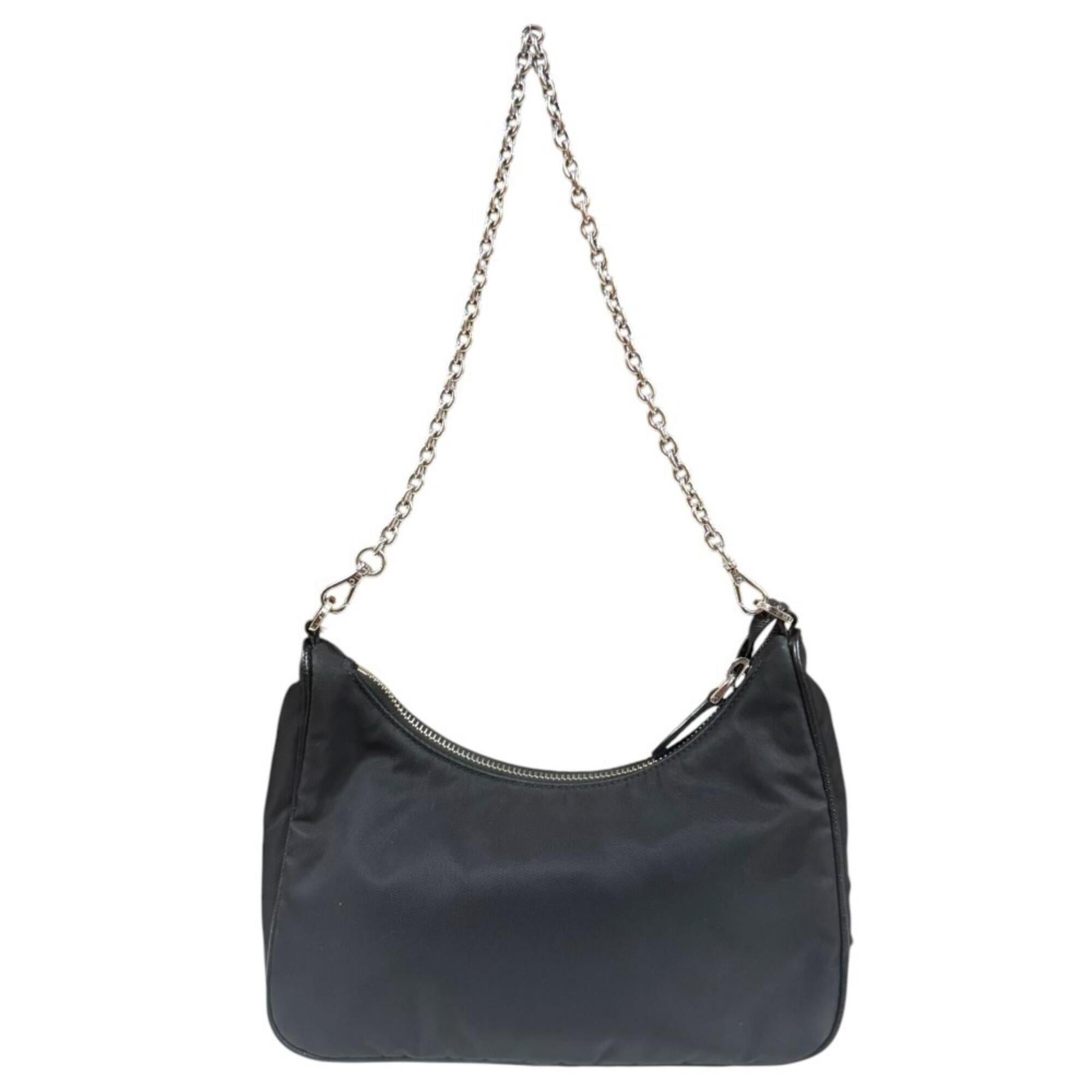 Prada Black Nylon Shoulder Bag (Pre-Owned)