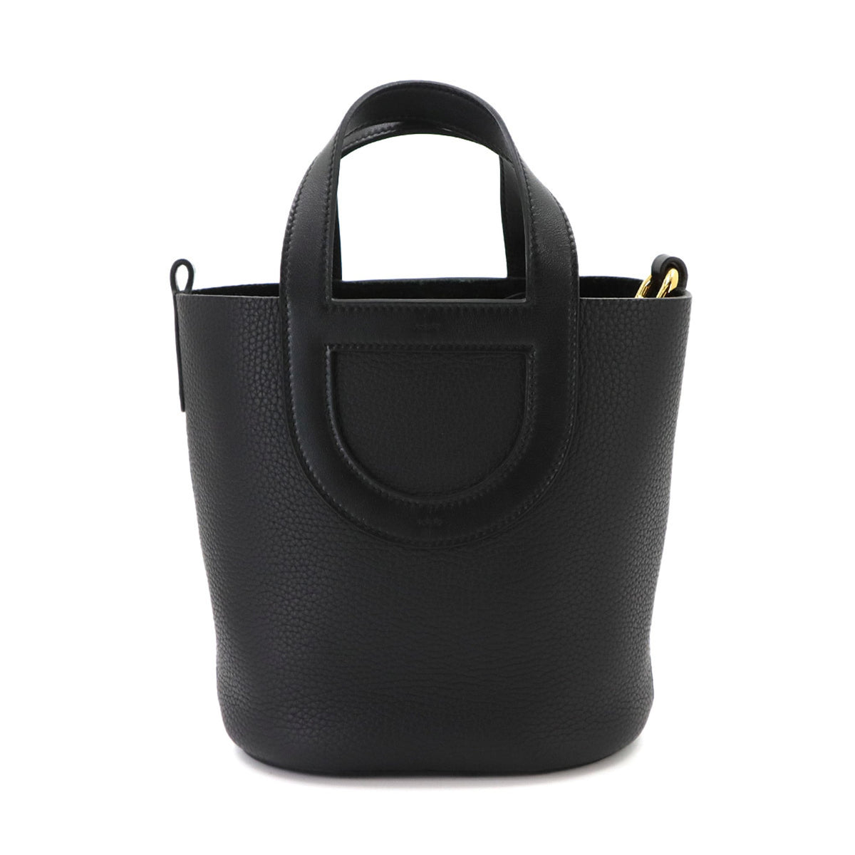 Hermes Black Taurillon Clemence Leather Swift Leather Handbag (Pre-Owned)
