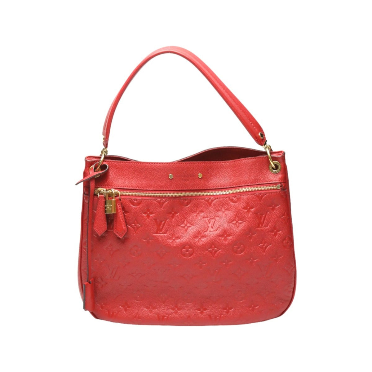 Louis Vuitton Red Color Monogram Empreinte Handbag (Pre-Owned)