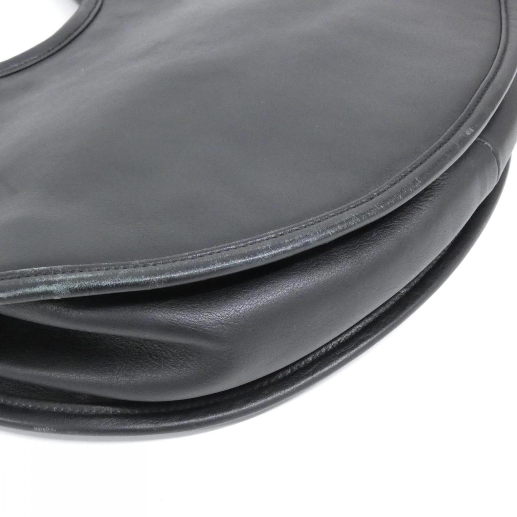 Christian Dior Black Leather Shoulder Bag (Pre-Owned)