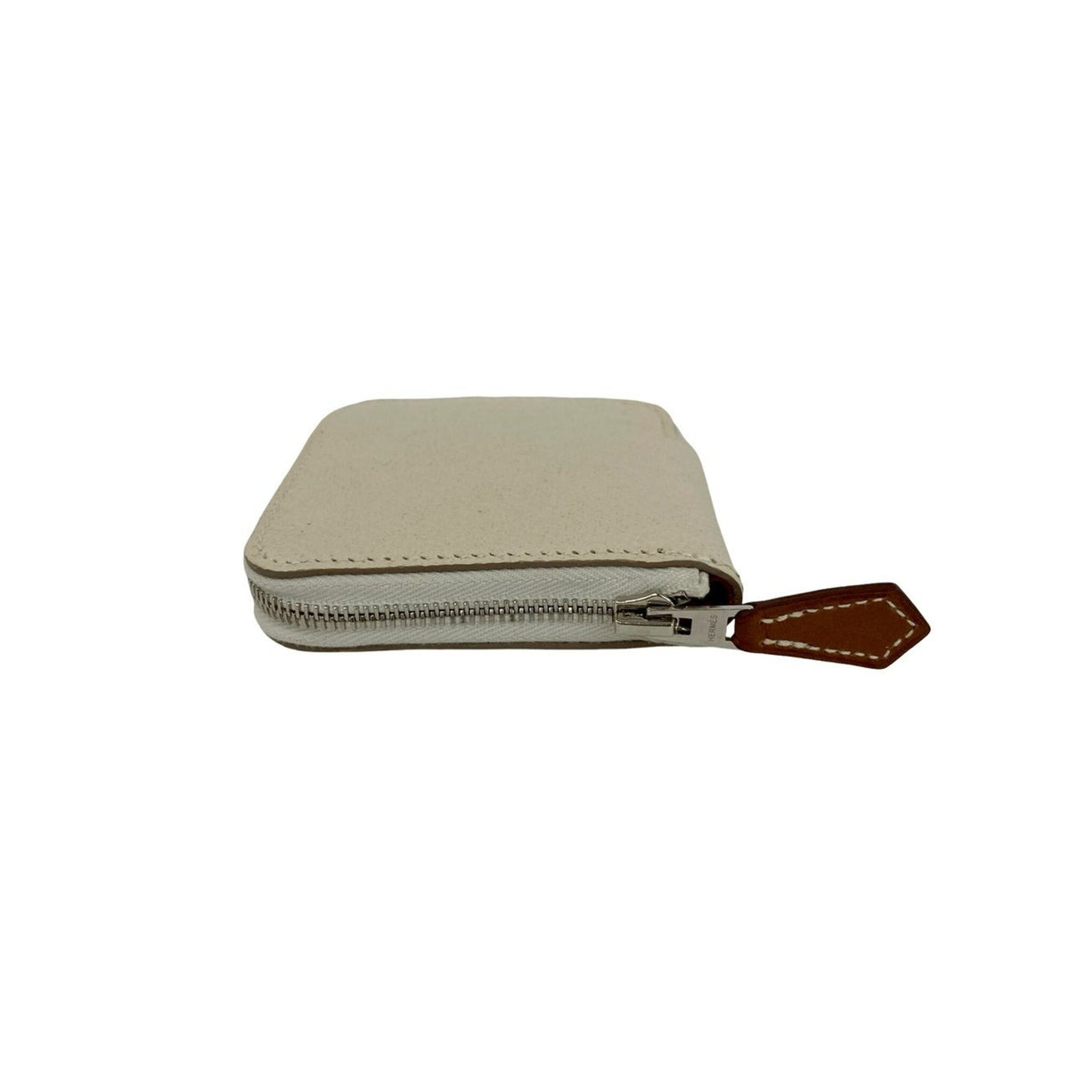 Hermes White Epsom Leather Coin Purse/Coin Case (Pre-Owned)