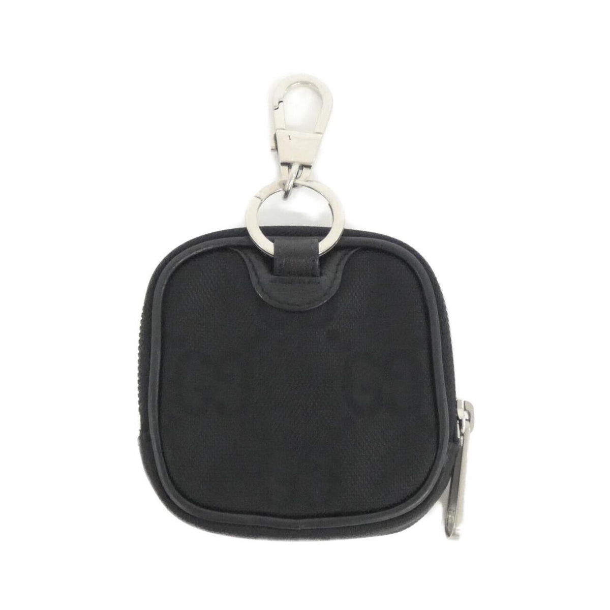 Gucci Black Nylon Leather Handbag Pouch (Pre-Owned)