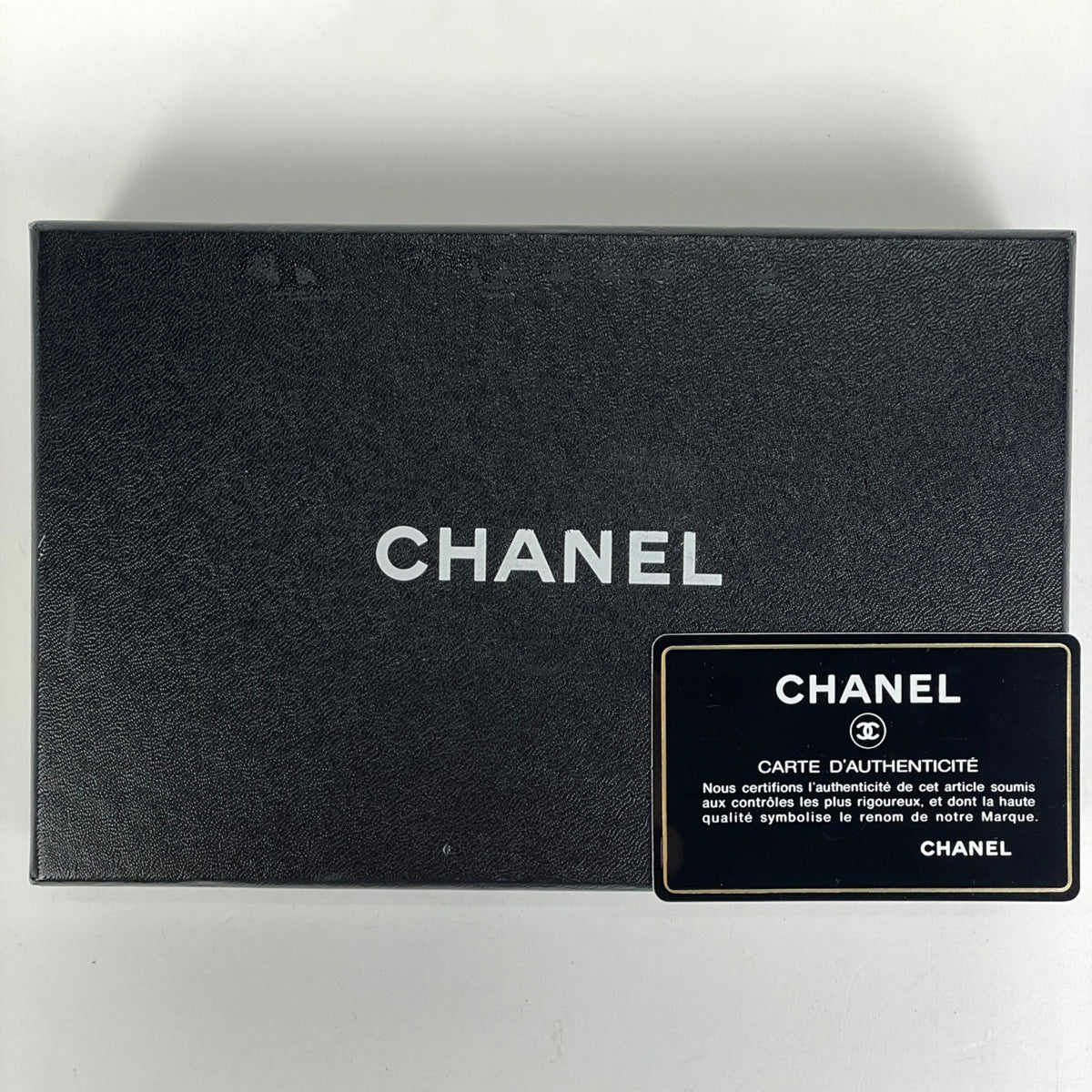 Chanel Camellia Blue Leather Rhinestone Long Wallet (Bi-Fold) (Pre-Owned)