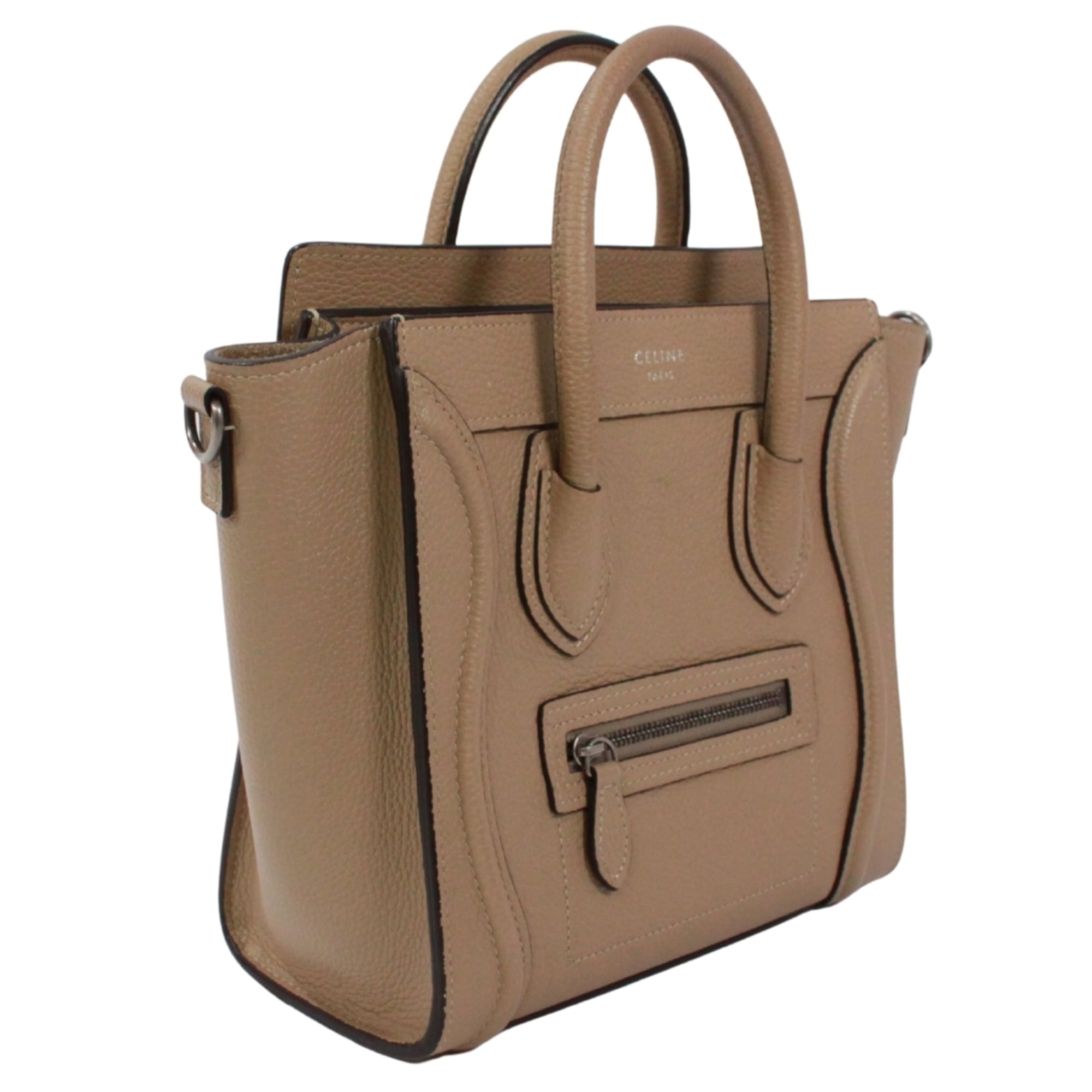 Celine Beige Leather Handbag (Pre-Owned)