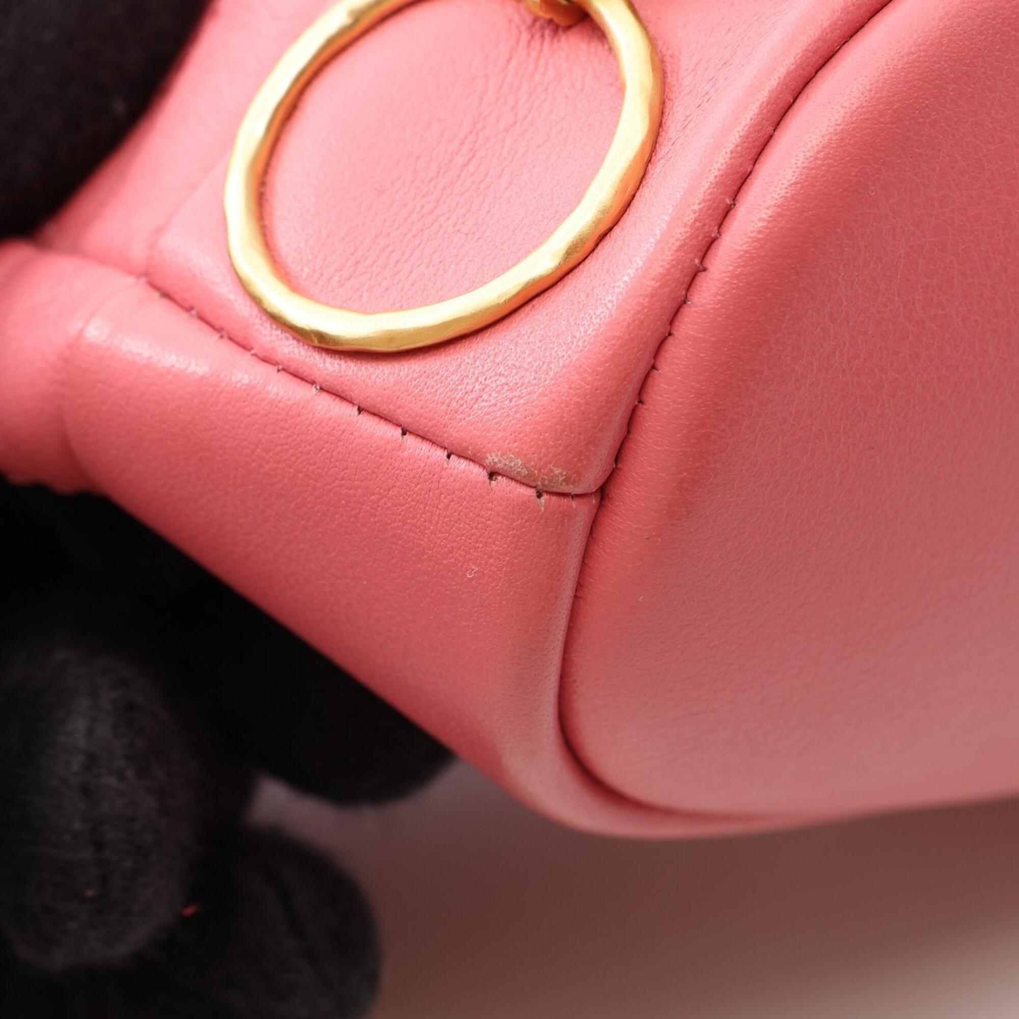 Chanel Pink Leather Handbag Shoulder Bag (Pre-Owned)