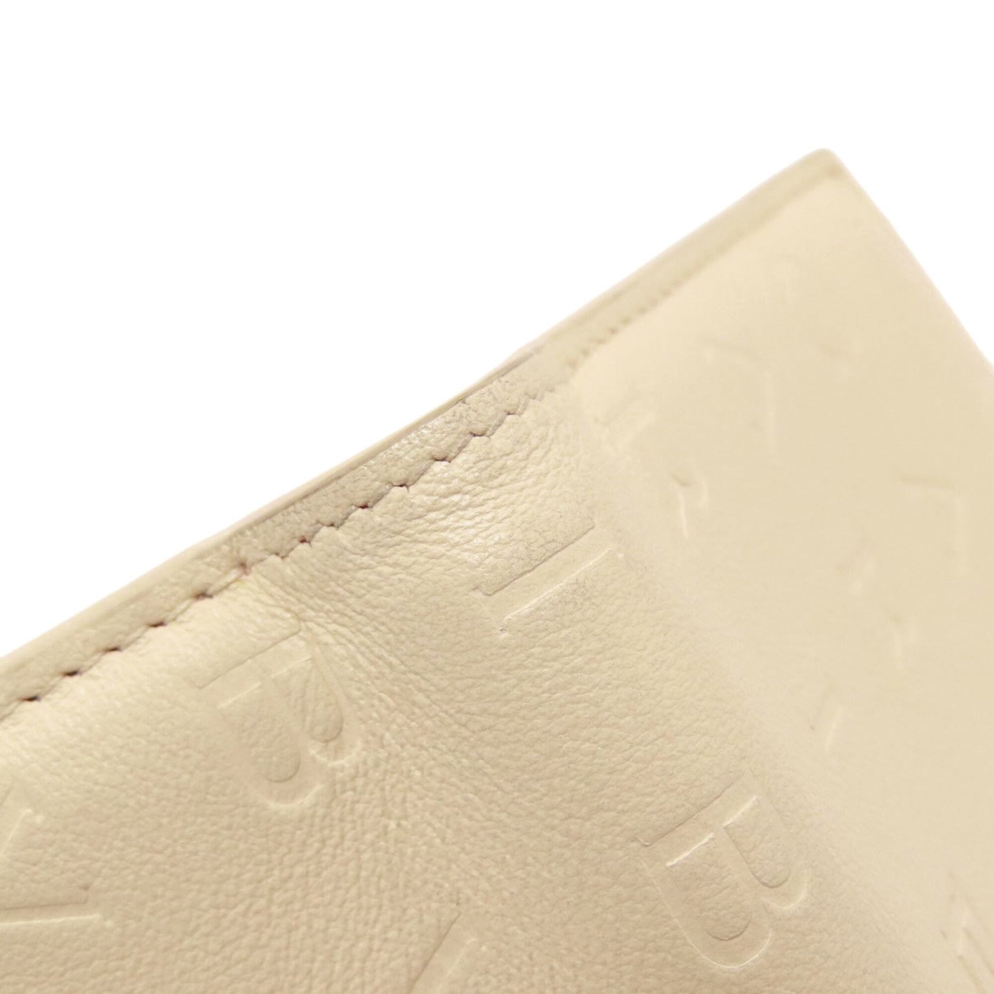 Bvlgari Logomania Beige Leather Wallet (Bi-Fold) (Pre-Owned)