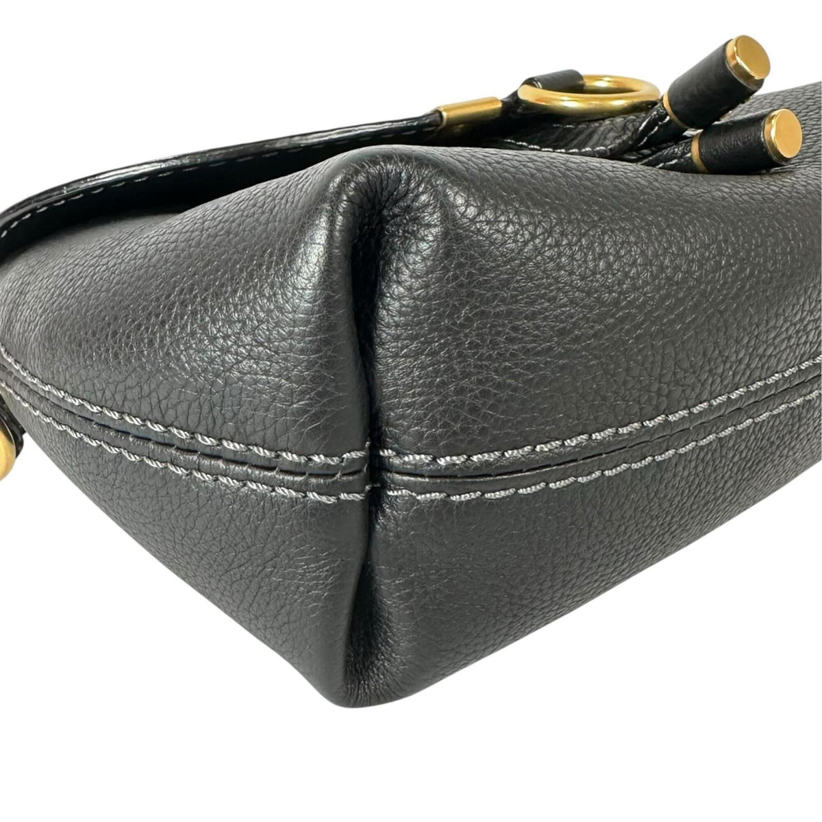 Chloé Black Leather Shoulder Bag (Pre-Owned)