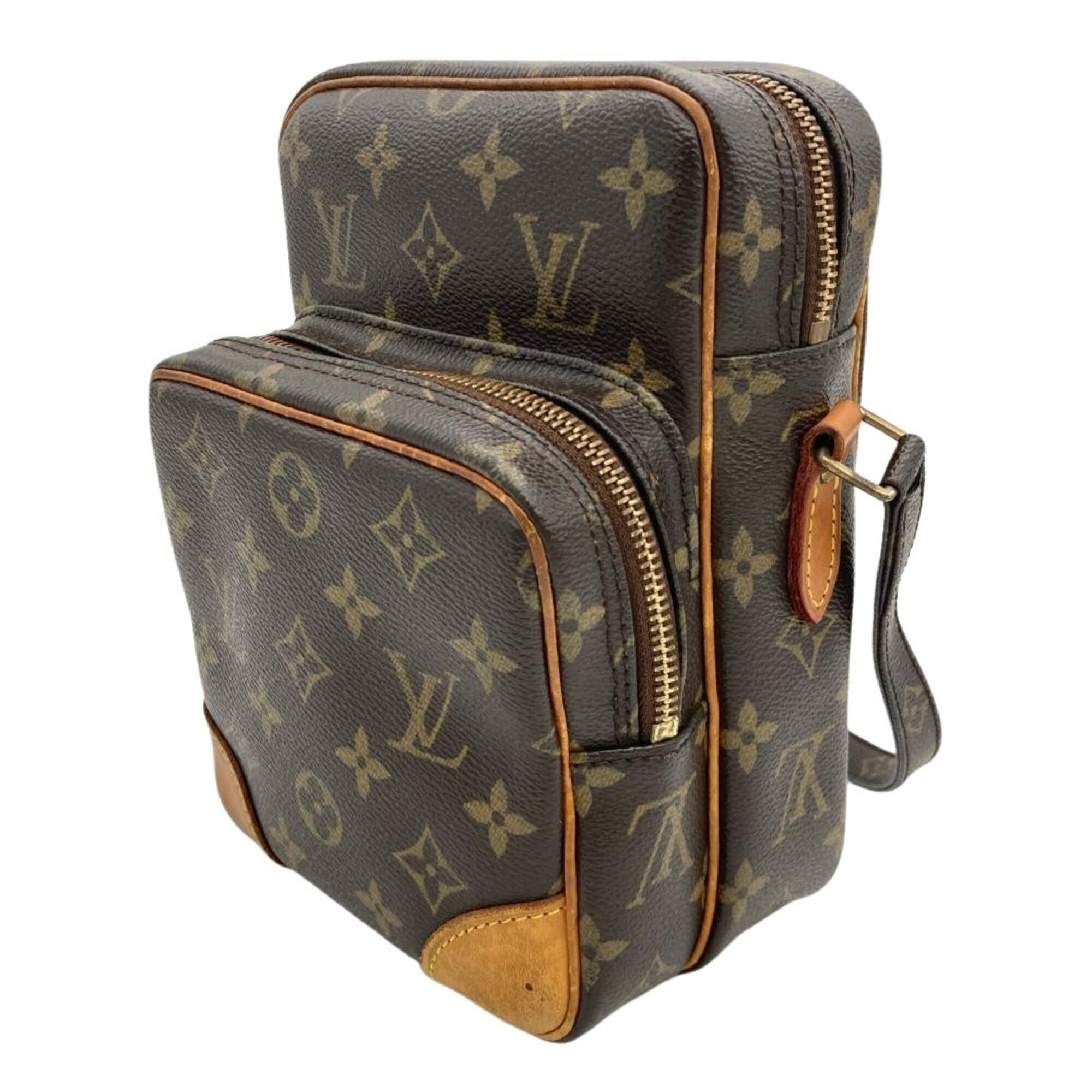 Louis Vuitton Brown Monogram Canvas Shoulder Bag (Pre-Owned)