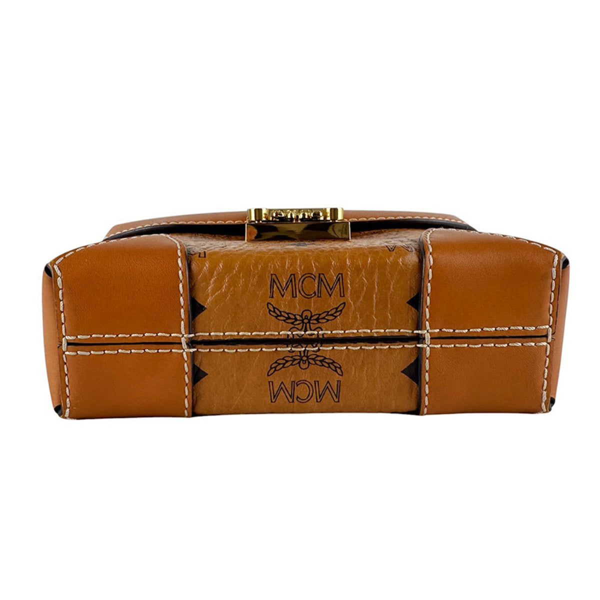 Mcm Brown Leather Shoulder Bag (Pre-Owned)