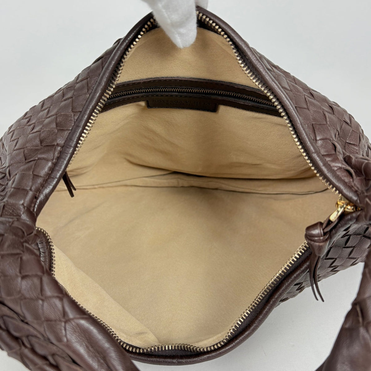 Bottega Veneta Intrecciato Brown Leather Shoulder Bag (Pre-Owned)