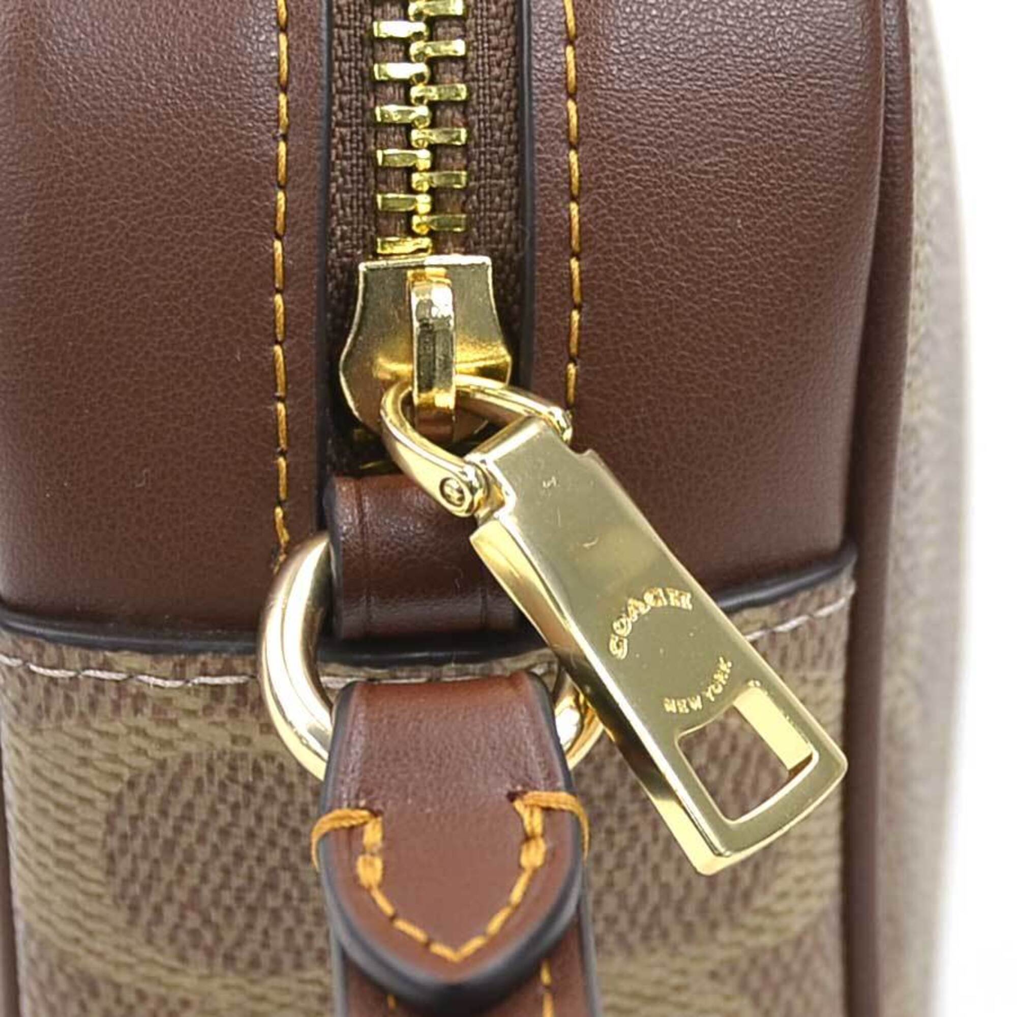 Coach Brown Leather Shoulder Bag (Pre-Owned)