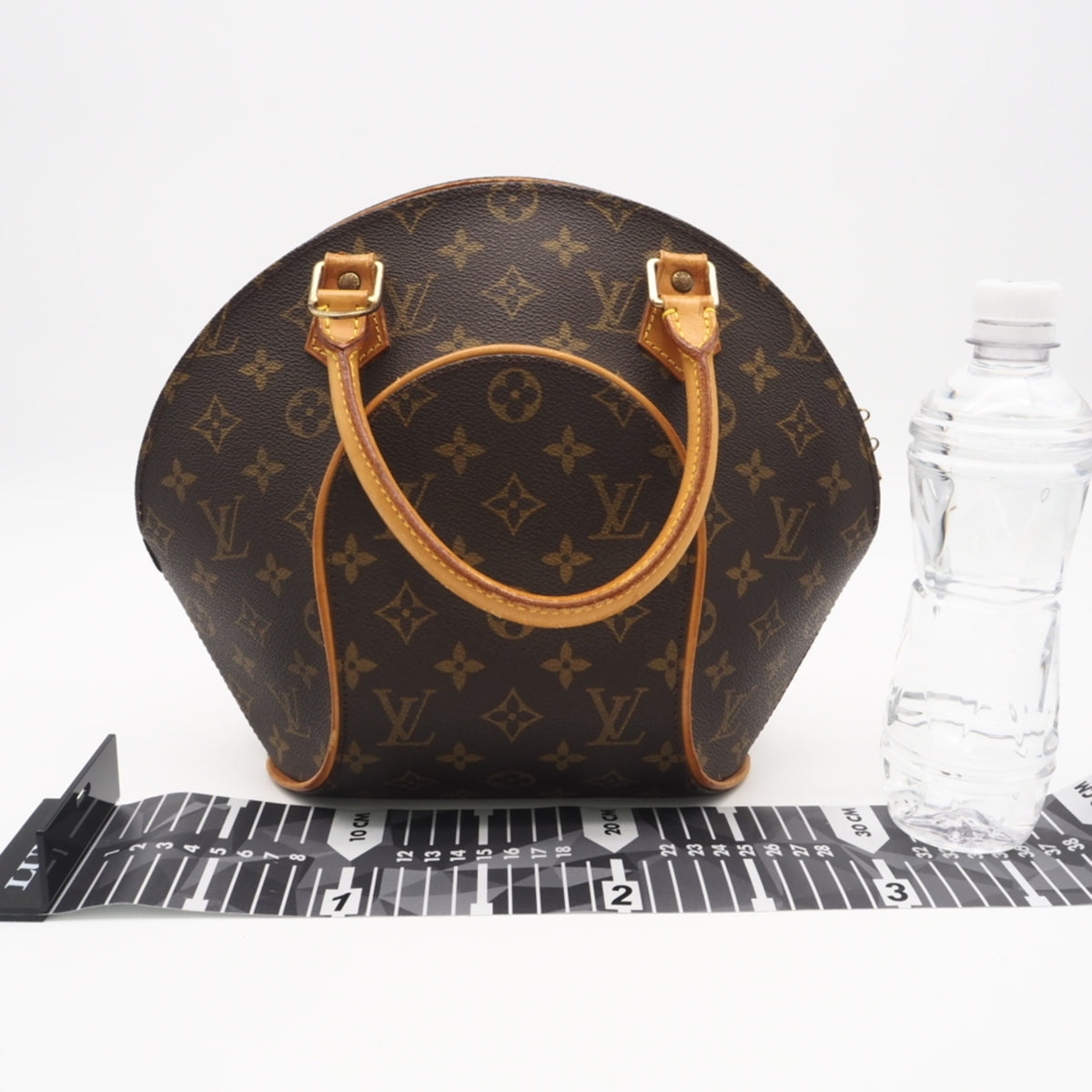 Louis Vuitton Monogram Beige Brown Coated Canvas Leather Handbag (Pre-Owned)