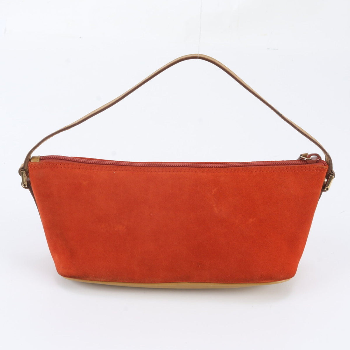 Gucci Red Color Leather Handbag Pouch Tote Bag (Pre-Owned)