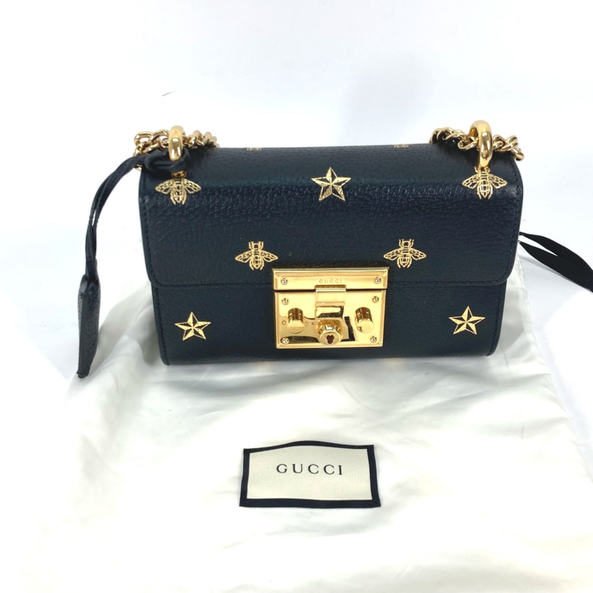 Gucci Black Leather Shoulder Bag (Pre-Owned)