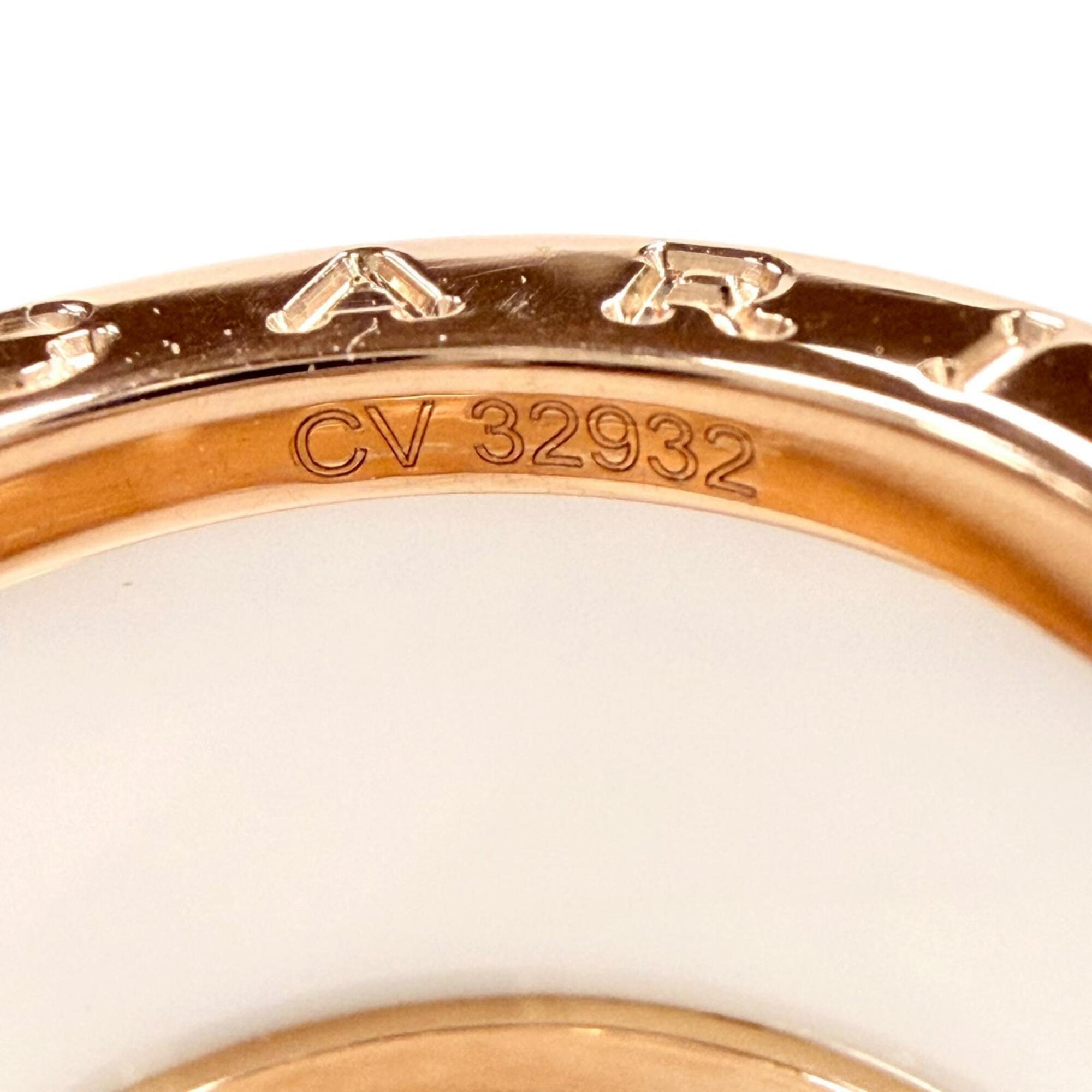 Bvlgari Pink Gold White Pink Gold (18K) Ceramic Band Ring (Pre-Owned)